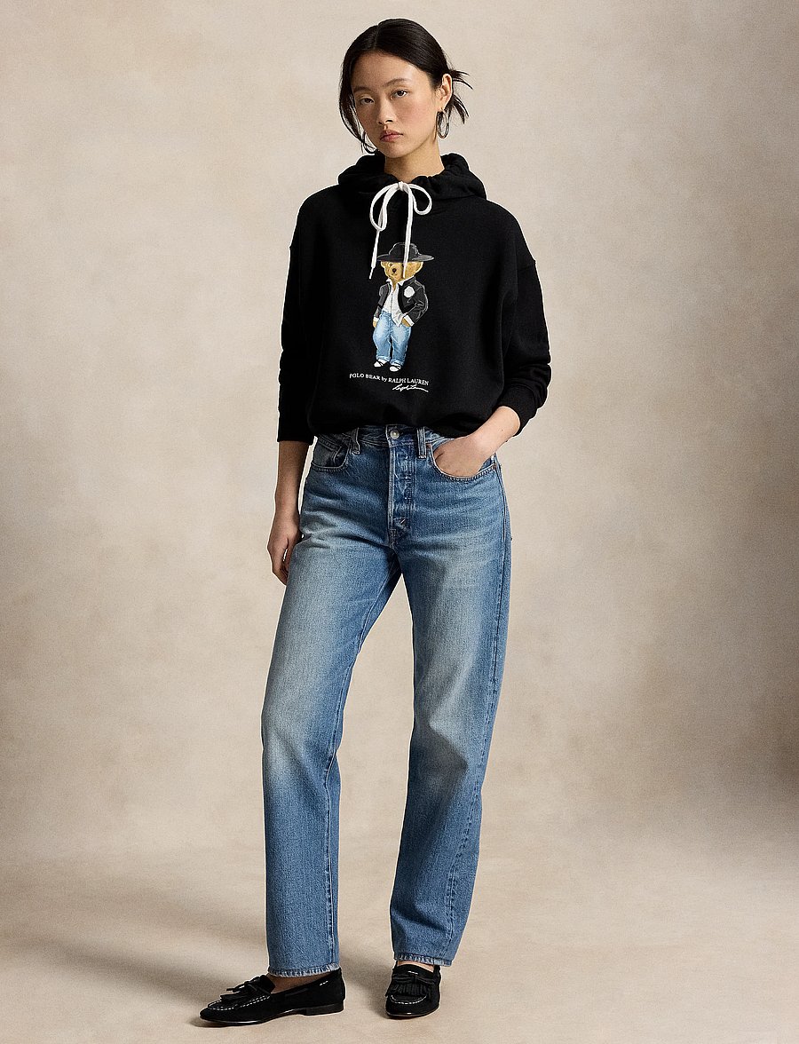 Polo Ralph Lauren - Holiday Polo Bear Fleece Hoodie - kapuutsiga pusad - polo black - 4