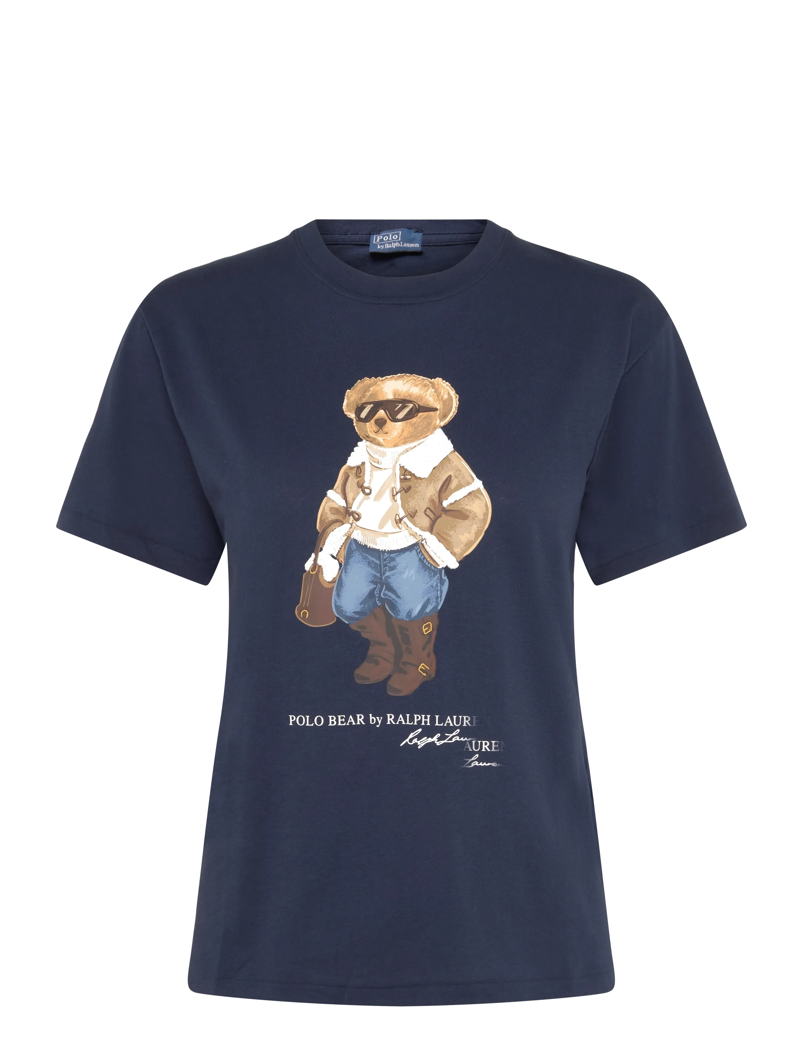 Polo Ralph Lauren Winter Polo Bear Cotton Jersey Tee - Festival outfit - MIDNIGHT OCEAN / navy