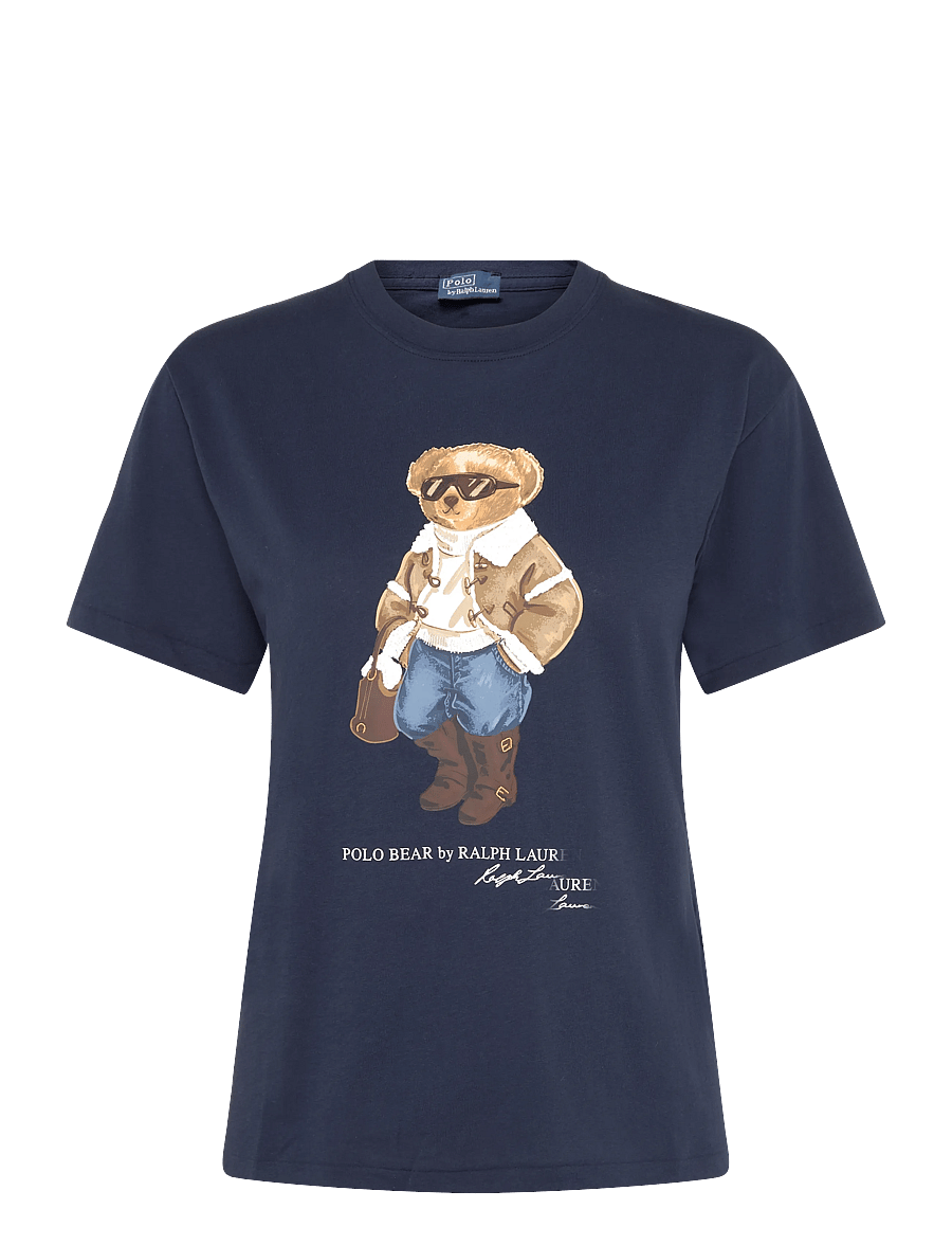 Polo Ralph Lauren - Winter Polo Bear Cotton Jersey Tee - t-särgid - midnight ocean - 2
