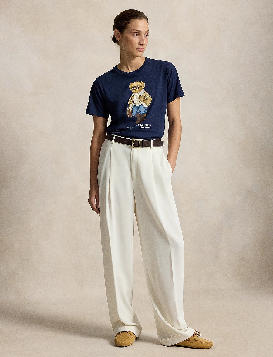 Polo Ralph Lauren - Winter Polo Bear Cotton Jersey Tee - t-shirts - midnight ocean - 3