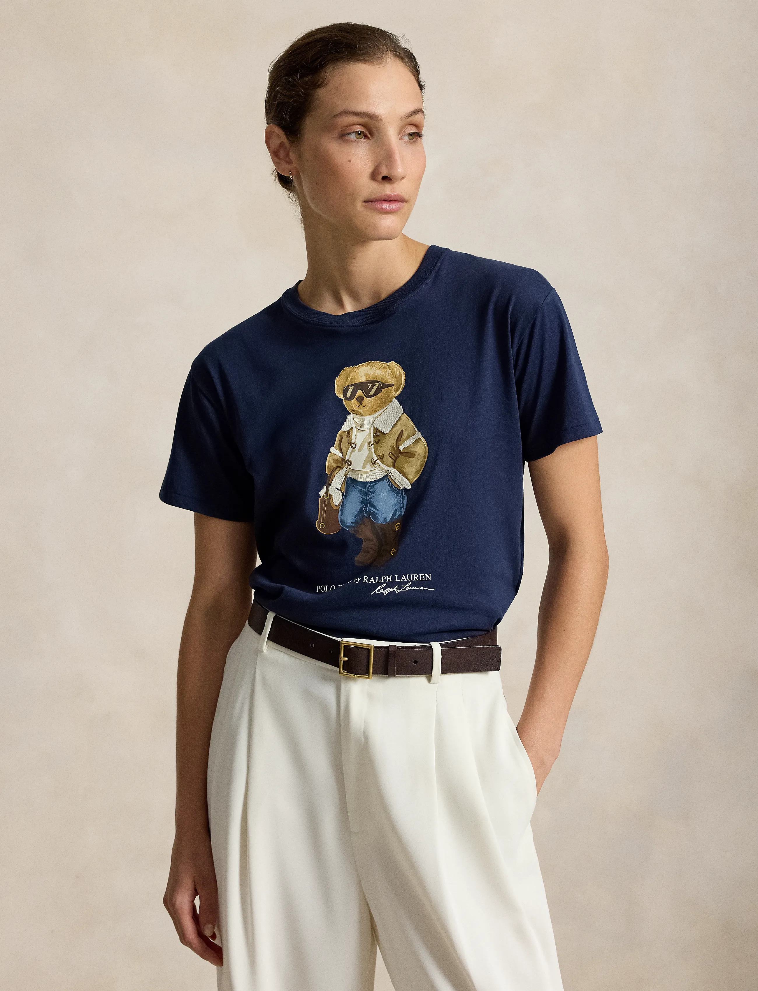 Polo Ralph Lauren - Winter Polo Bear Cotton Jersey Tee - midnight ocean - 4