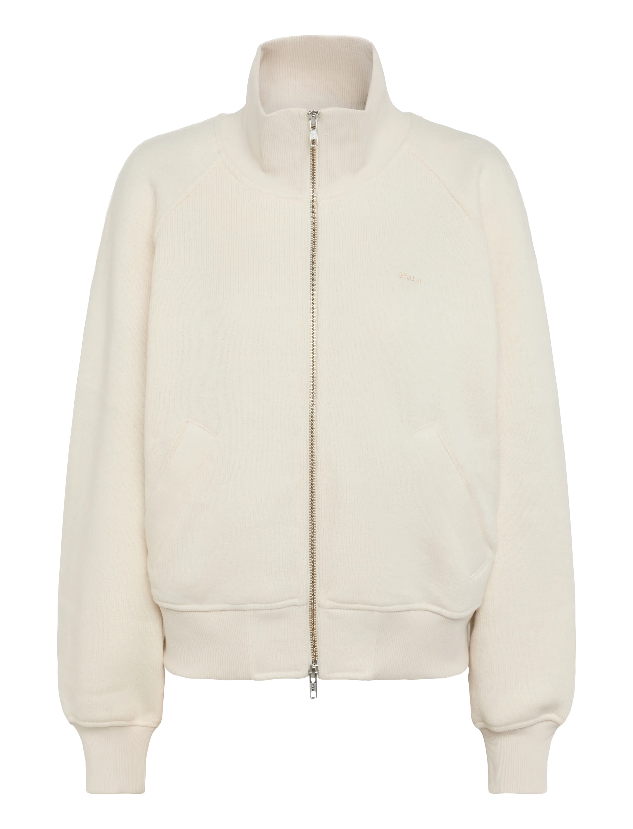Polo Ralph Lauren Knit Wool-Blend Zip Jacket - Villased jakid - WARM CREAM / cream