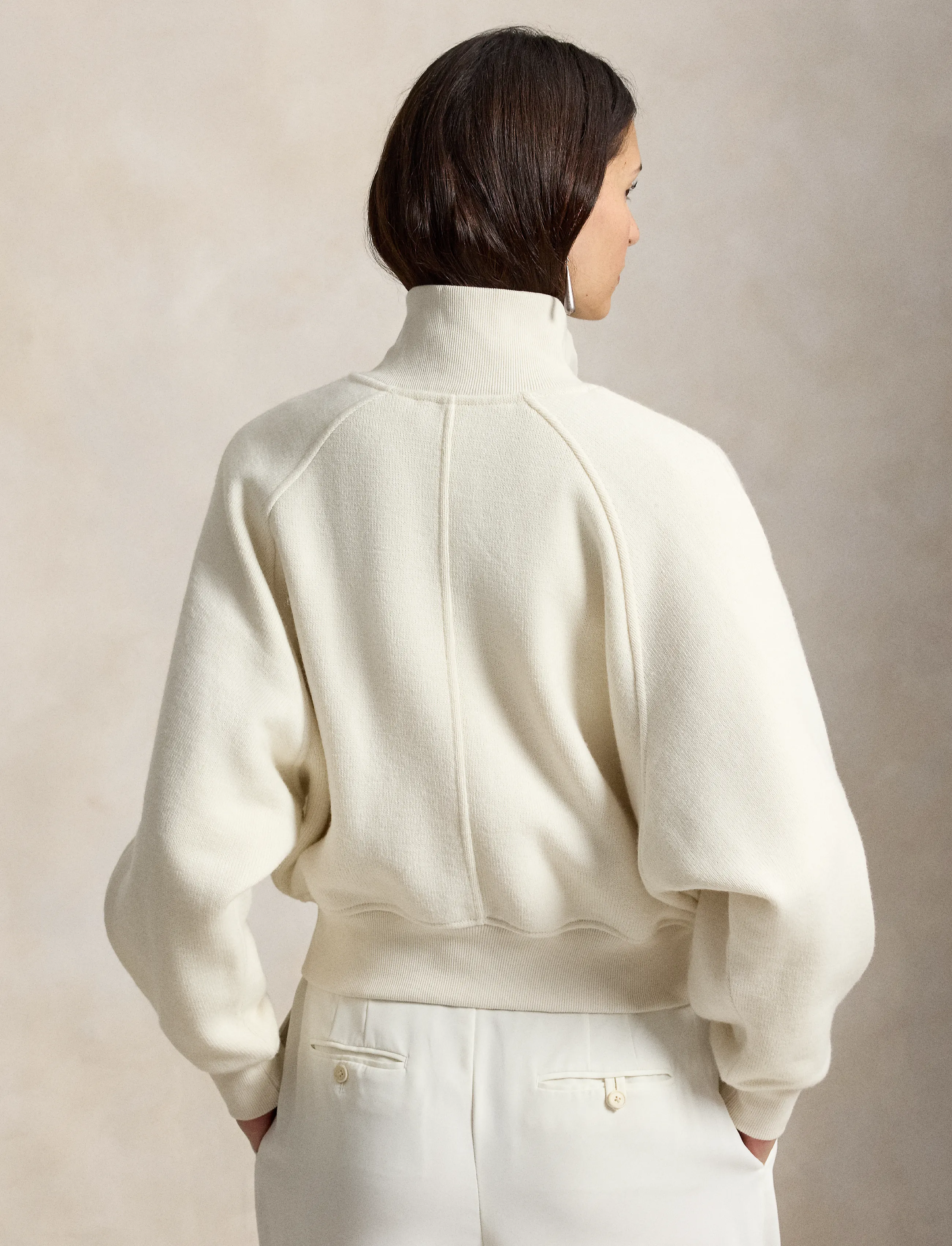 Polo Ralph Lauren - Knit Wool-Blend Zip Jacket - villased jakid - warm cream - 2