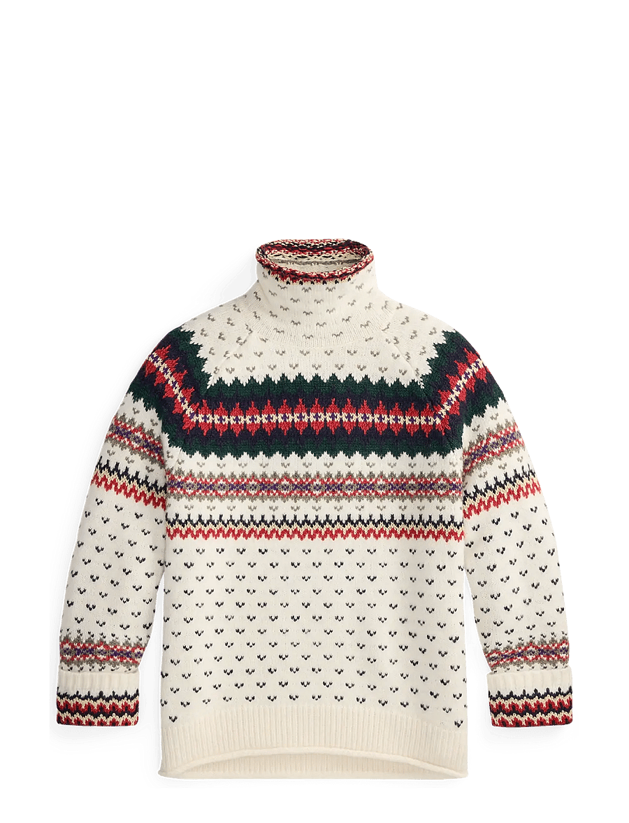 Polo Ralph Lauren - Fair Isle Wool-Blend Turtleneck Sweater - cream multi - 1