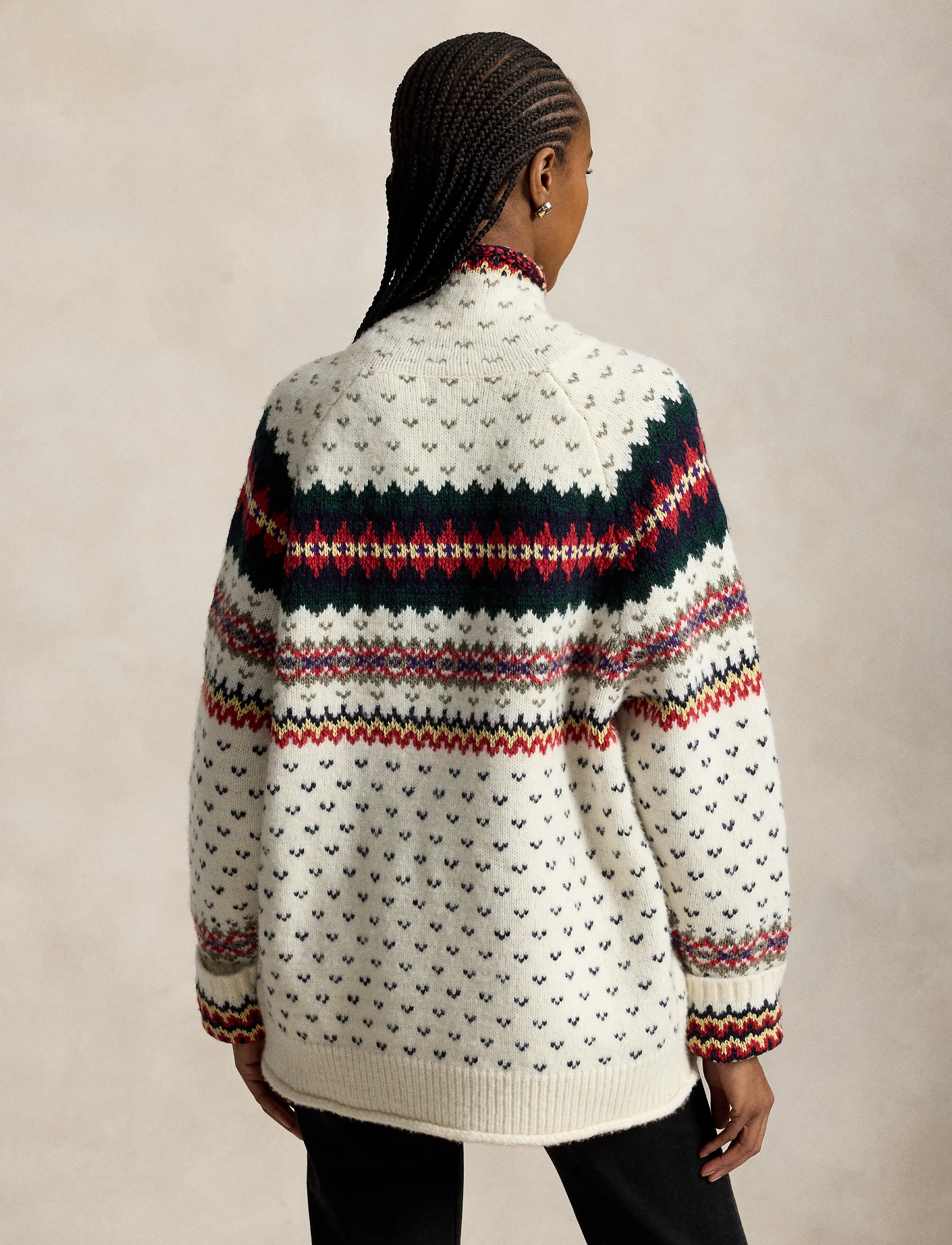 Polo Ralph Lauren - Fair Isle Wool-Blend Turtleneck Sweater - cream multi - 2