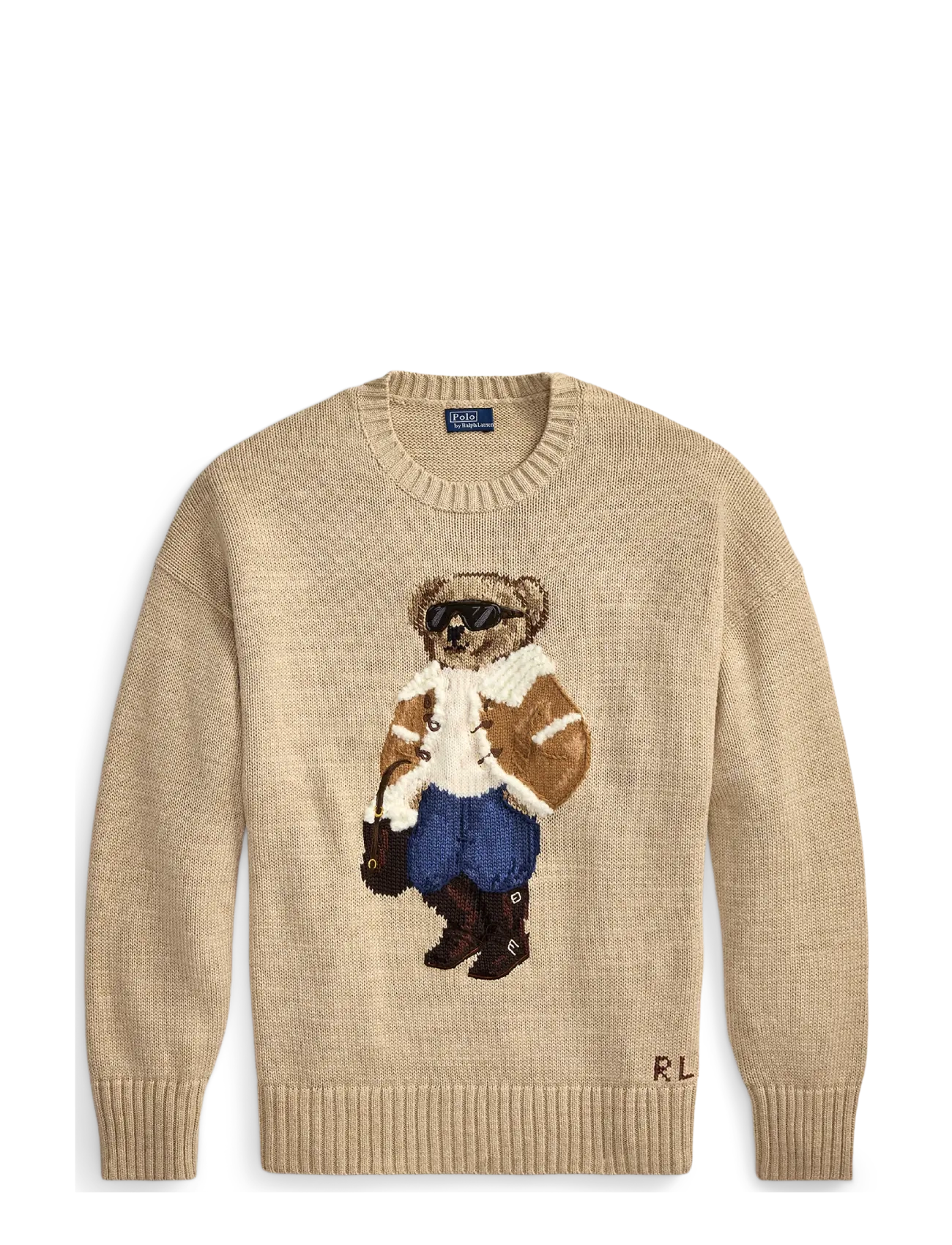 Polo Ralph Lauren Winter Polo Bear Crewneck Sweater - Knitwear - TAN MULTI / beige