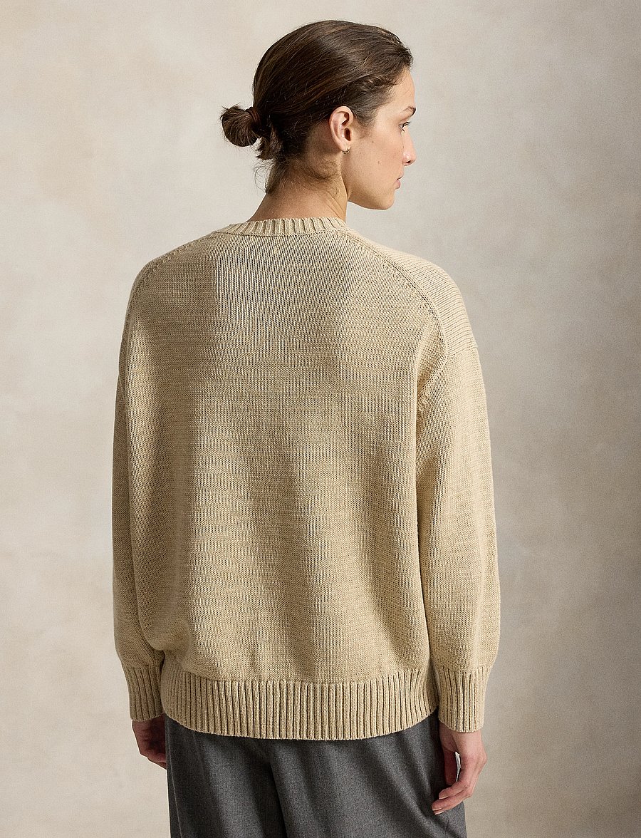 Polo Ralph Lauren - Winter Polo Bear Crewneck Sweater - jumpers - tan multi - 3
