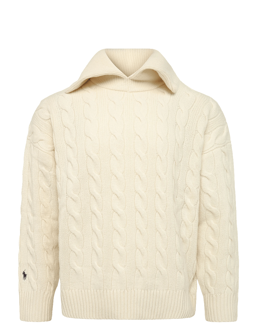 Polo Ralph Lauren - Wide-Collar Cable Wool-Cashmere Sweater - kaschmir - authentic cream - 2