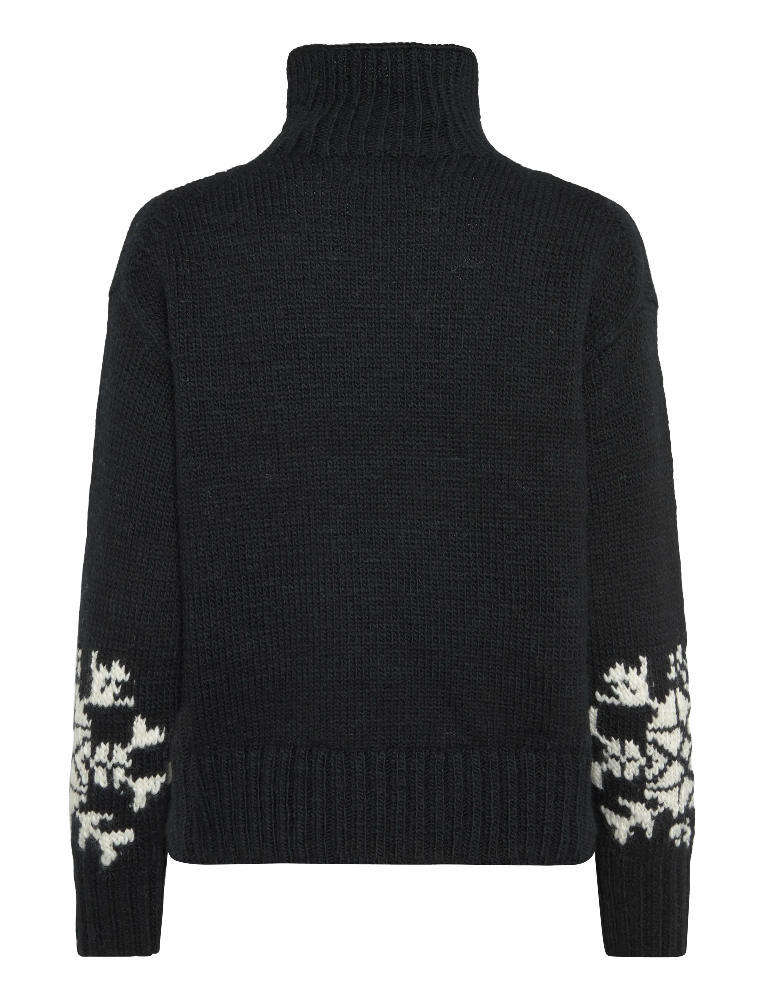 Polo Ralph Lauren - Polotröja i ull med snöflinga - polotröjor - polo black/cream - 3