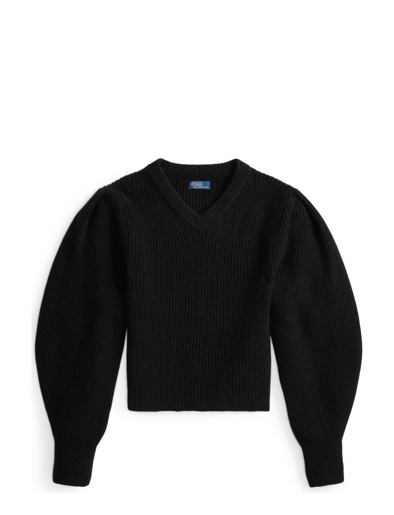 Polo Ralph Lauren Sculpted-Sleeve Wool Sweater - Tøj - POLO BLACK / black