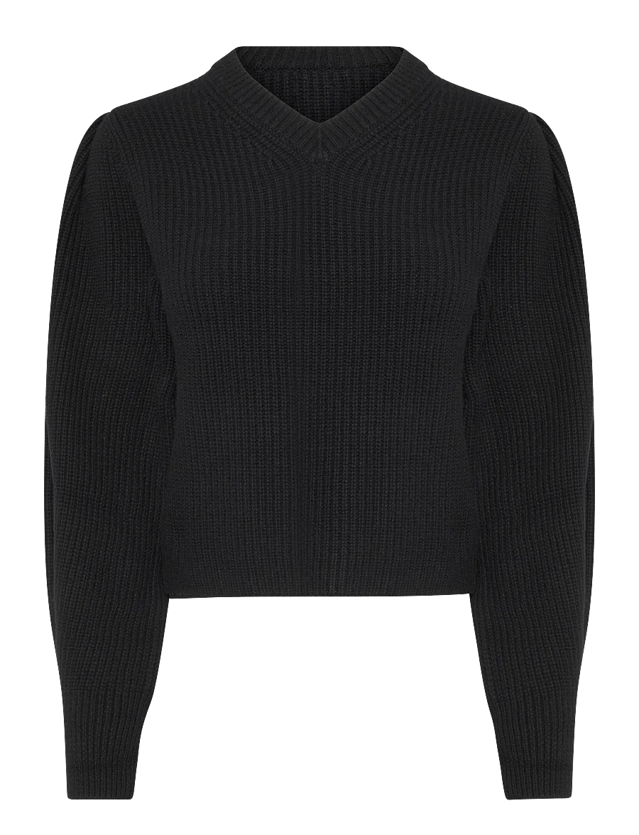 Polo Ralph Lauren - Sculpted-Sleeve Wool Sweater - peysur - polo black - 2