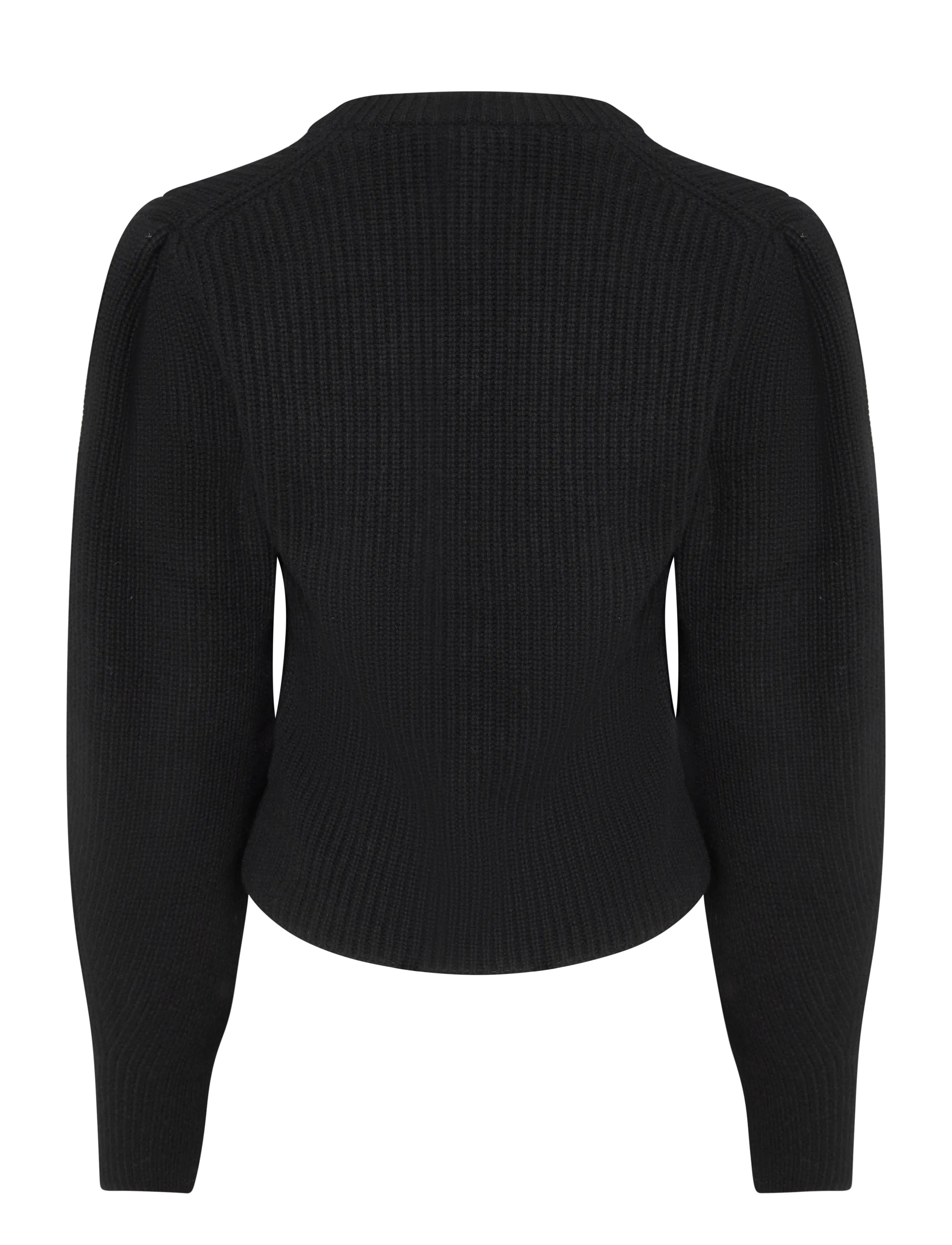 Polo Ralph Lauren - Sculpted-Sleeve Wool Sweater - jumpers - polo black - 3