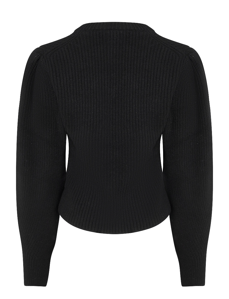 Polo Ralph Lauren - Sculpted-Sleeve Wool Sweater - peysur - polo black - 3