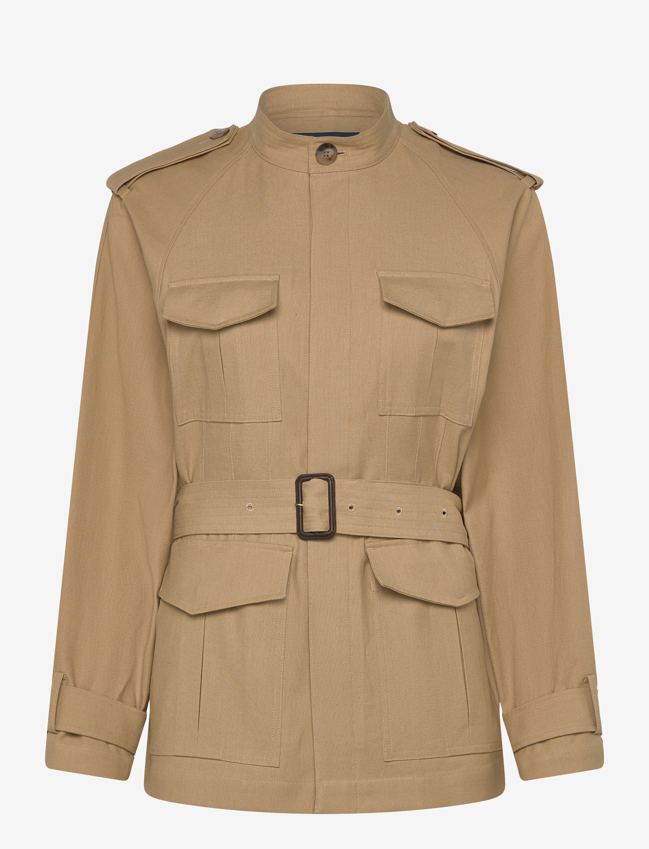 Polo Ralph Lauren - 16/2 HEMP CTTN PW-WVN-JACKET - vårjackor - classic camel - 0