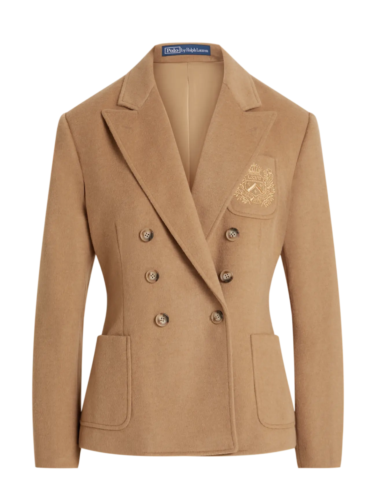 Polo Ralph Lauren Double-Breasted Crest Blazer - Ralph Lauren - POLO CAMEL / brown