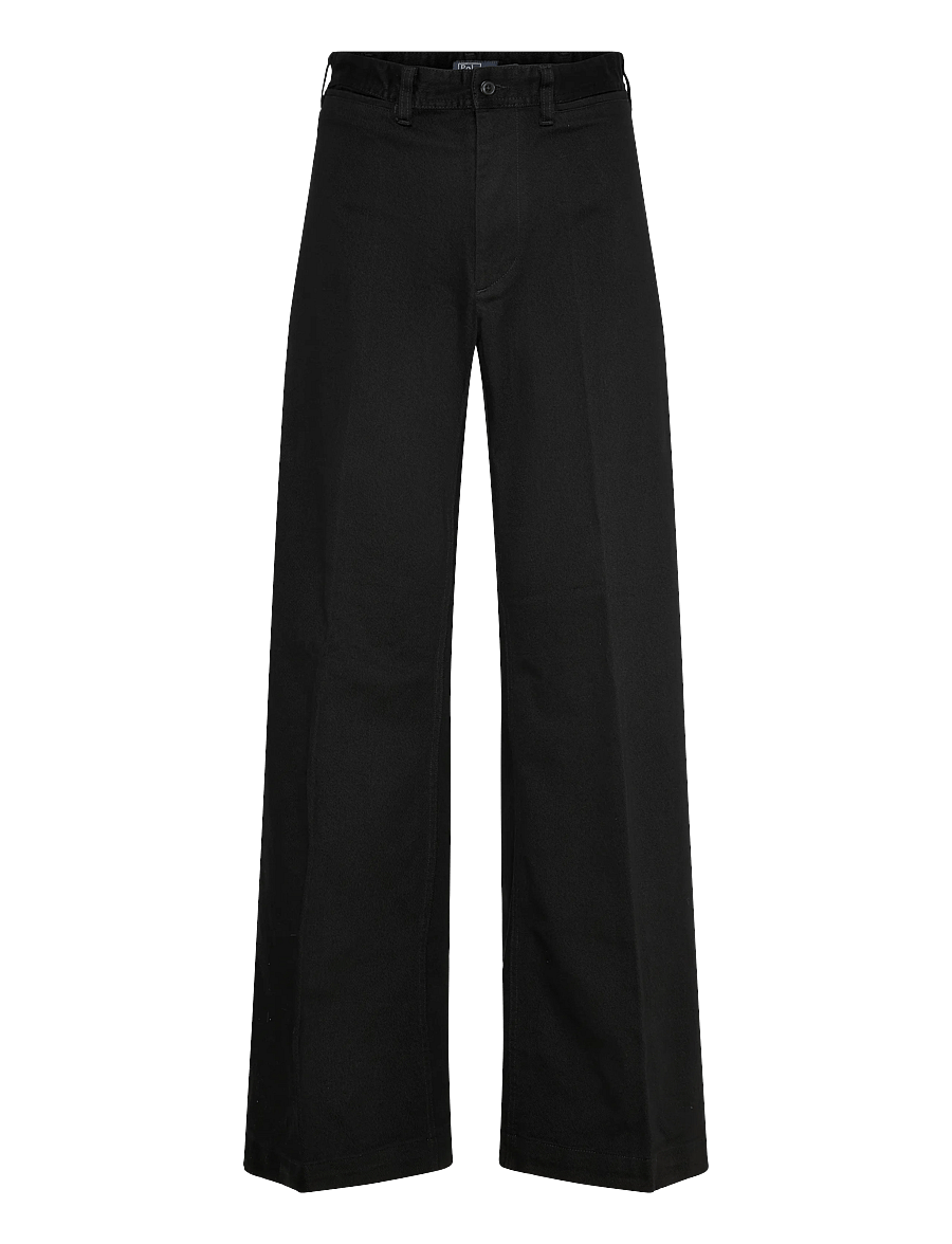 Polo Ralph Lauren - CTN TWILL-WVN-PANTS - Útvíðar buxur - black - 2