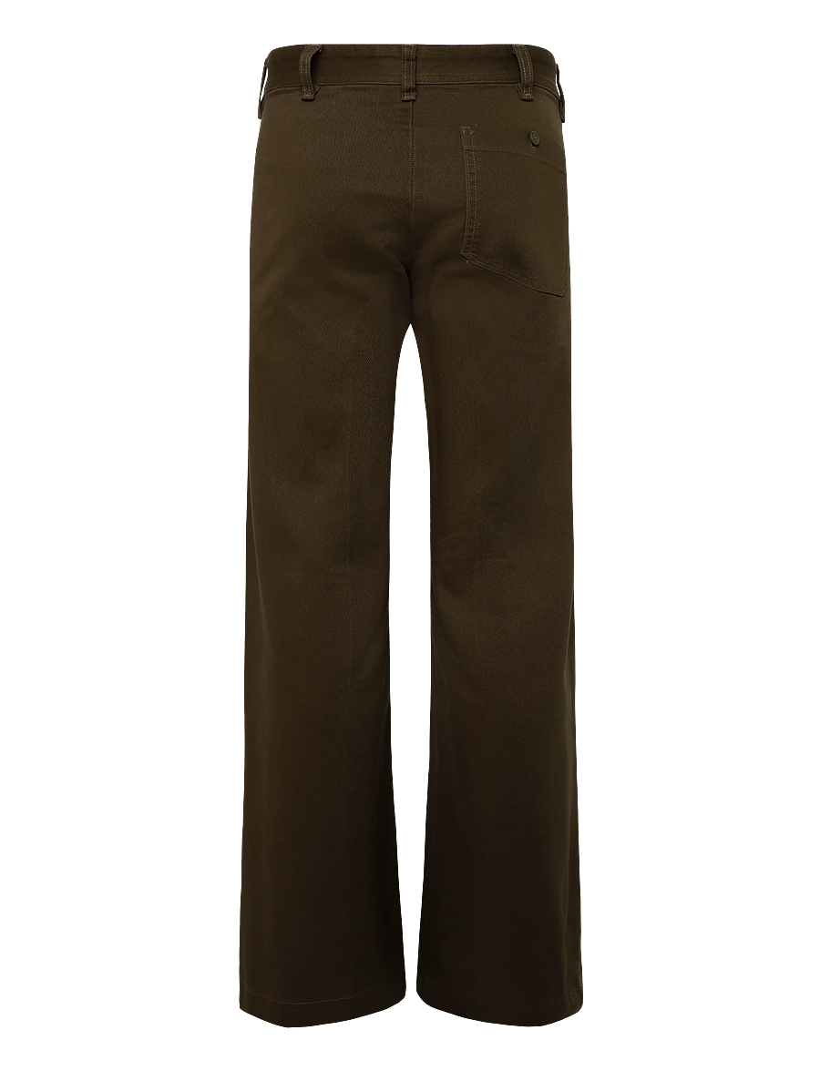 Polo Ralph Lauren - Beaton Stretch-Cotton Pant - utsvängda byxor - olive - 2