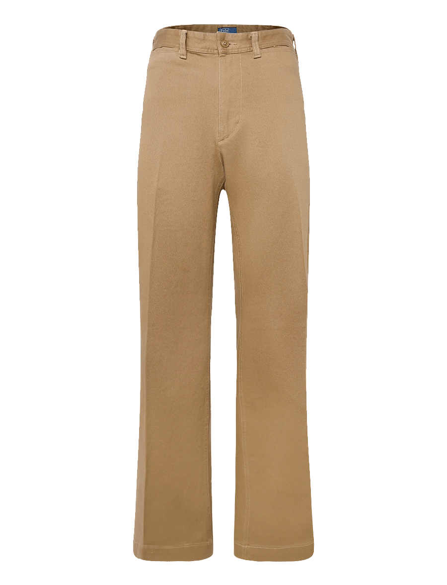 Polo Ralph Lauren - Beaton Stretch-Cotton Pant - utsvängda byxor - tan - 1