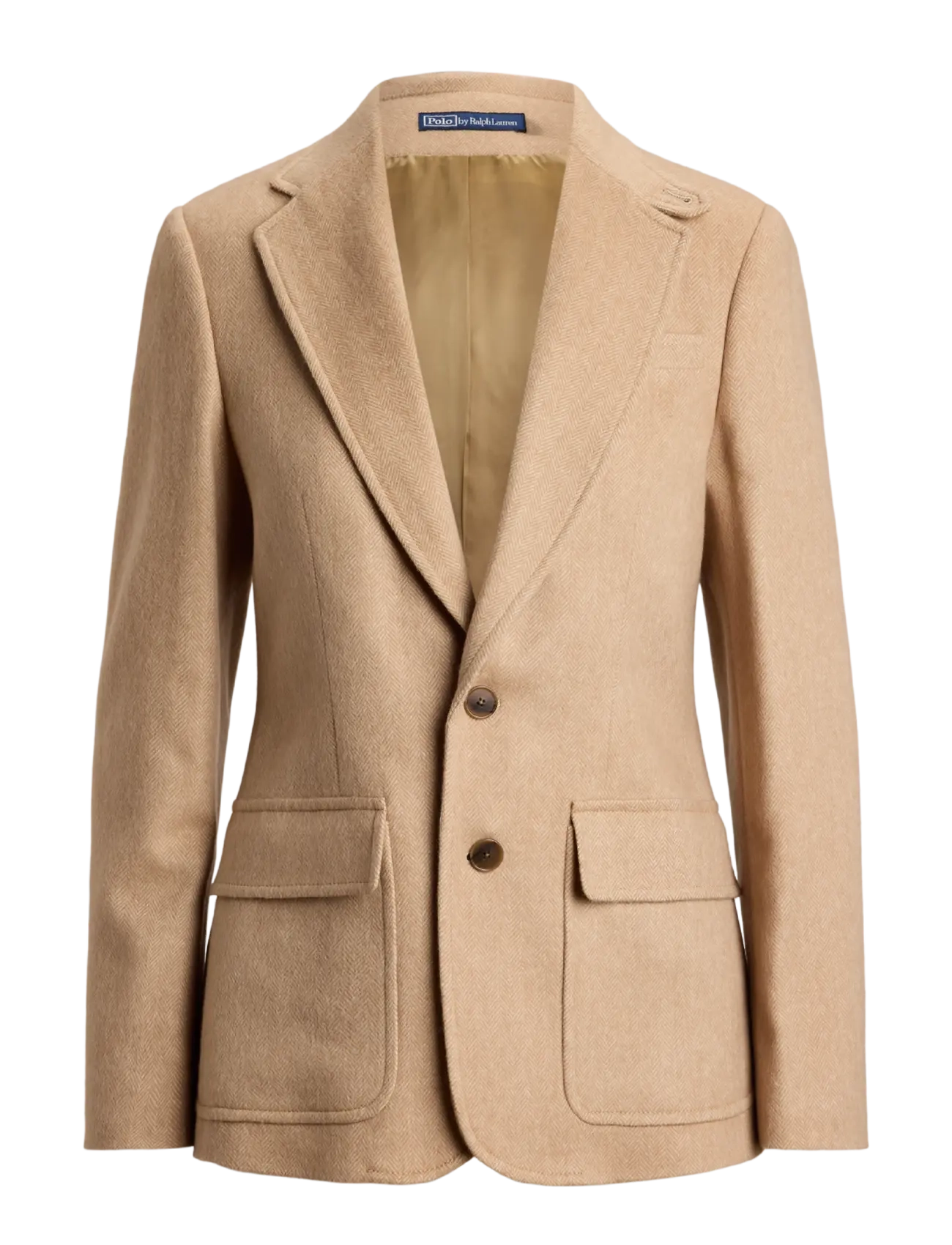 Polo Ralph Lauren Single-Breasted Wool Herringbone Blazer - Special Occasions - TAUPE HERRINGBONE / beige