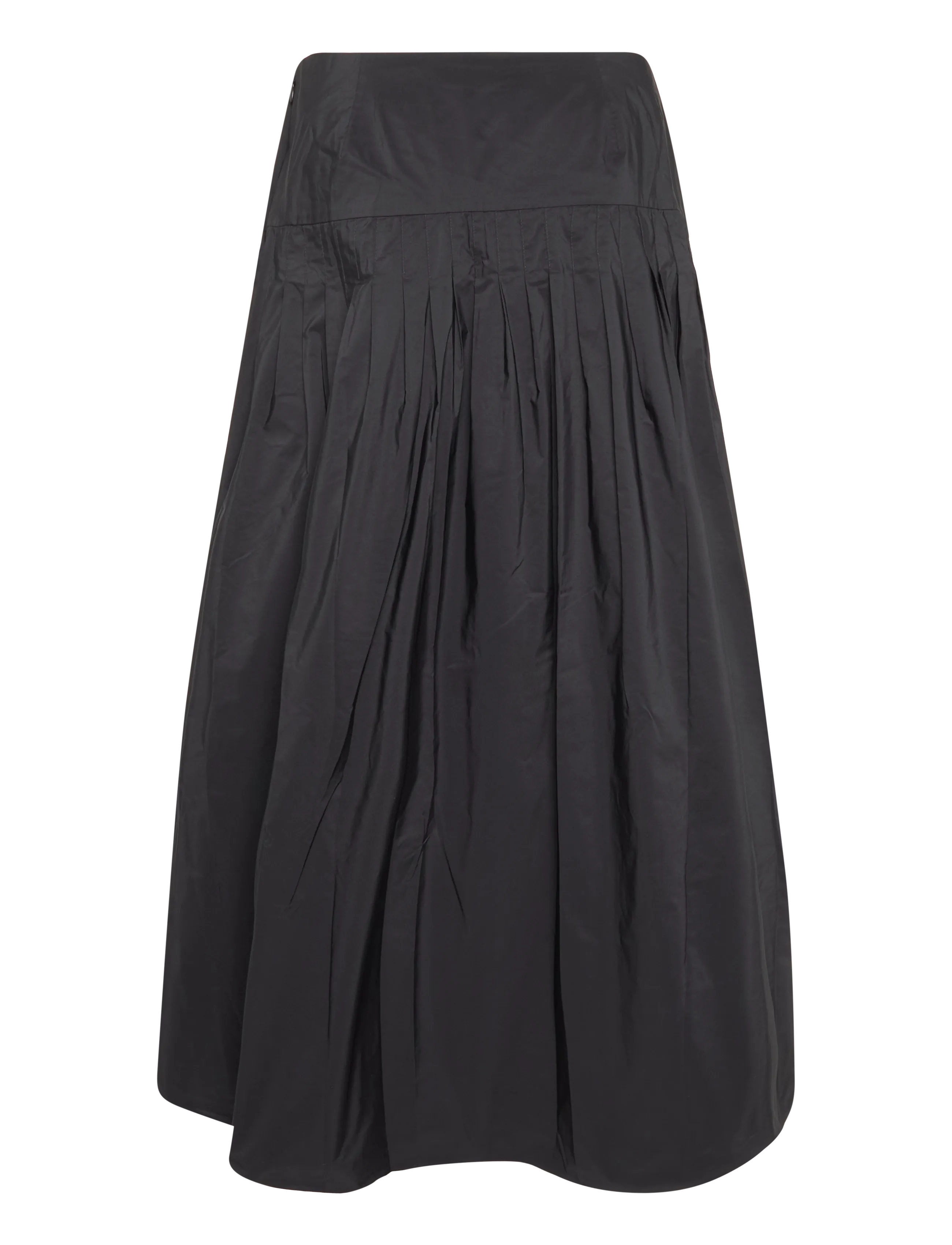 Polo Ralph Lauren - Pleated Taffeta Maxi Skirt - plisserede nederdele - polo black - 3