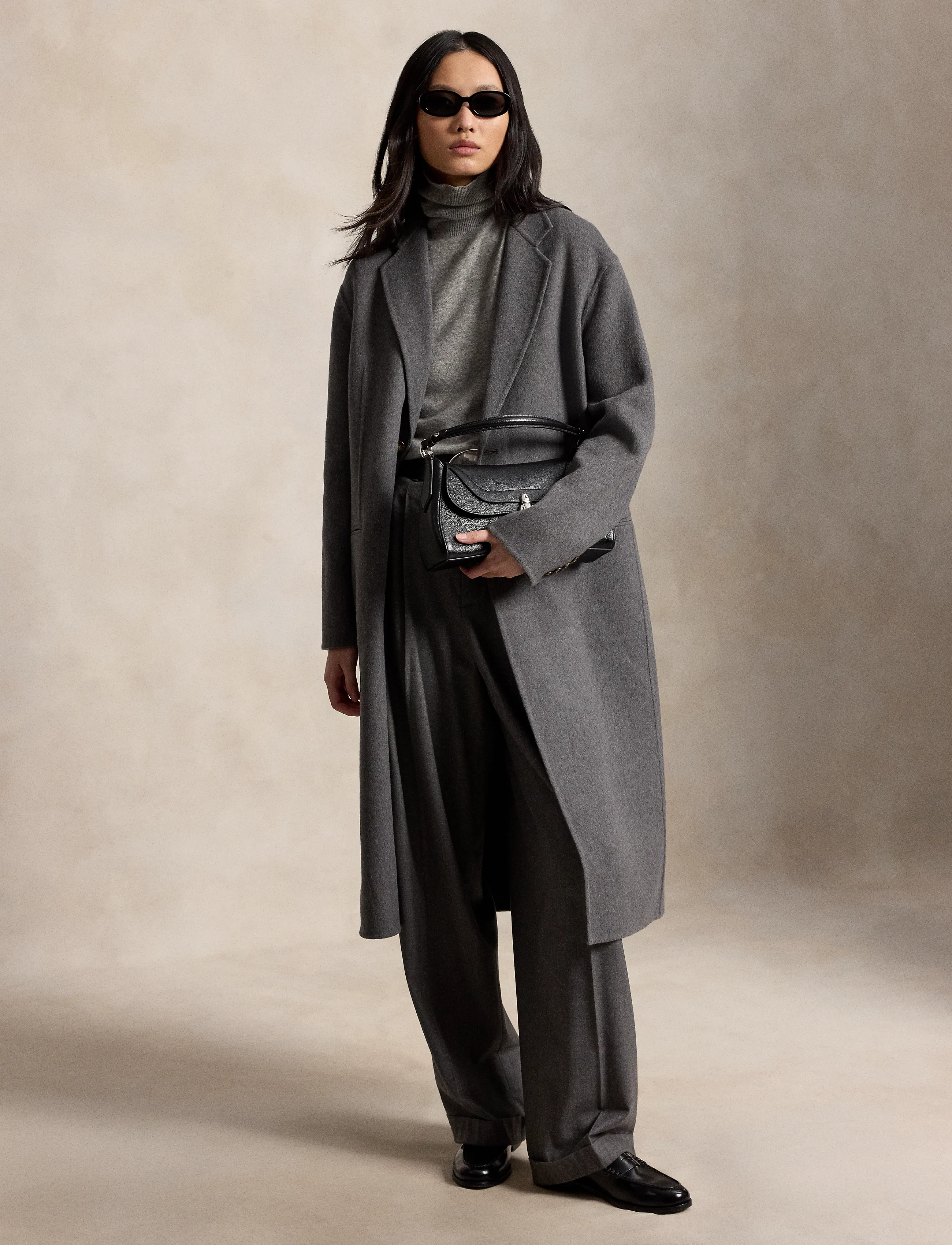 Double-Faced Long Wool Coat