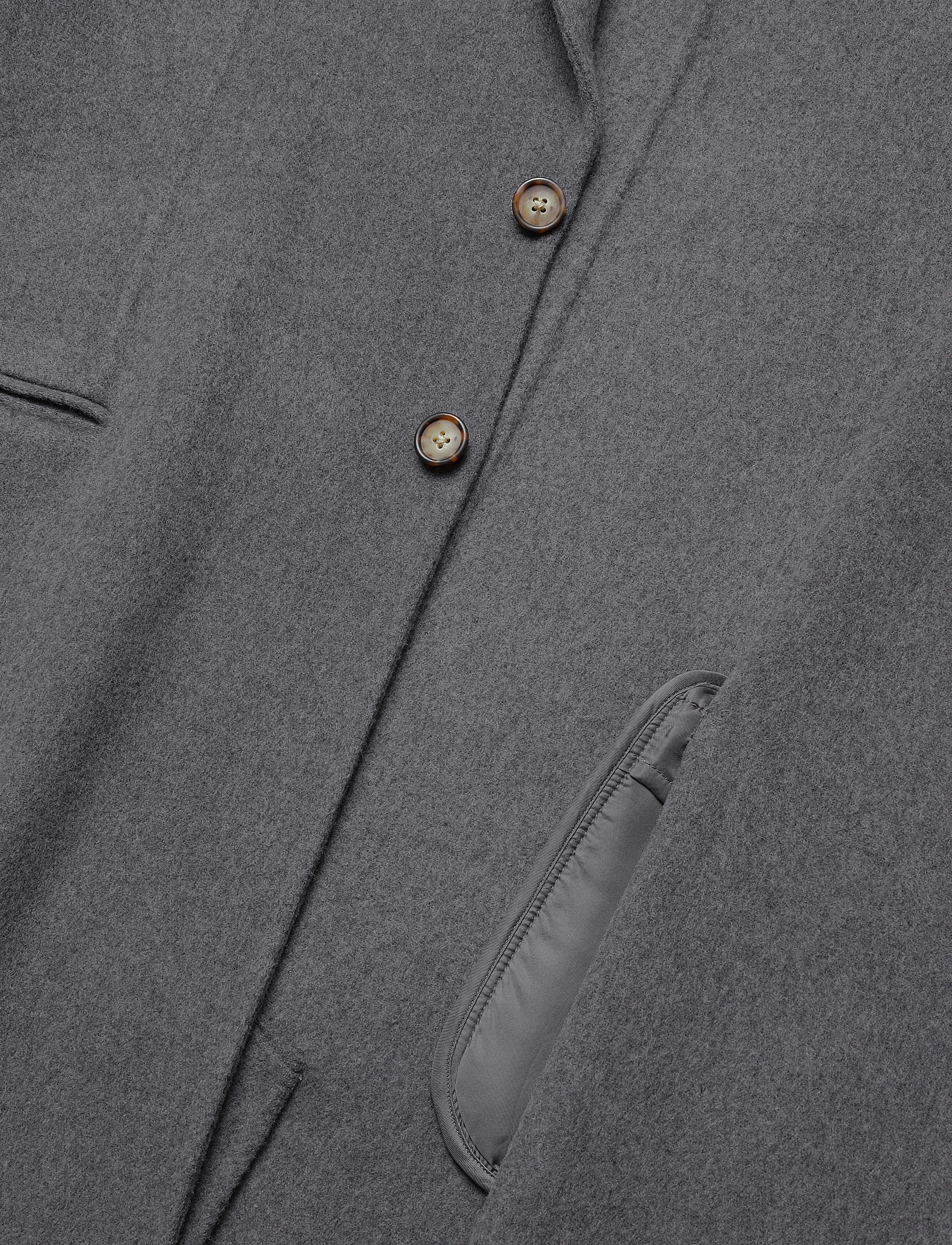Polo Ralph Lauren - 13/31NM WOOL DBL FC-WVN-COAT - vinterjackor - grey melange - 4