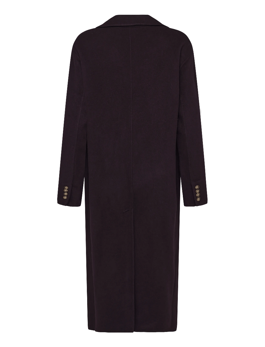 Polo Ralph Lauren - 13/31NM WOOL DBL FC-WVN-COAT - vinterjackor - midnight merlot m - 2