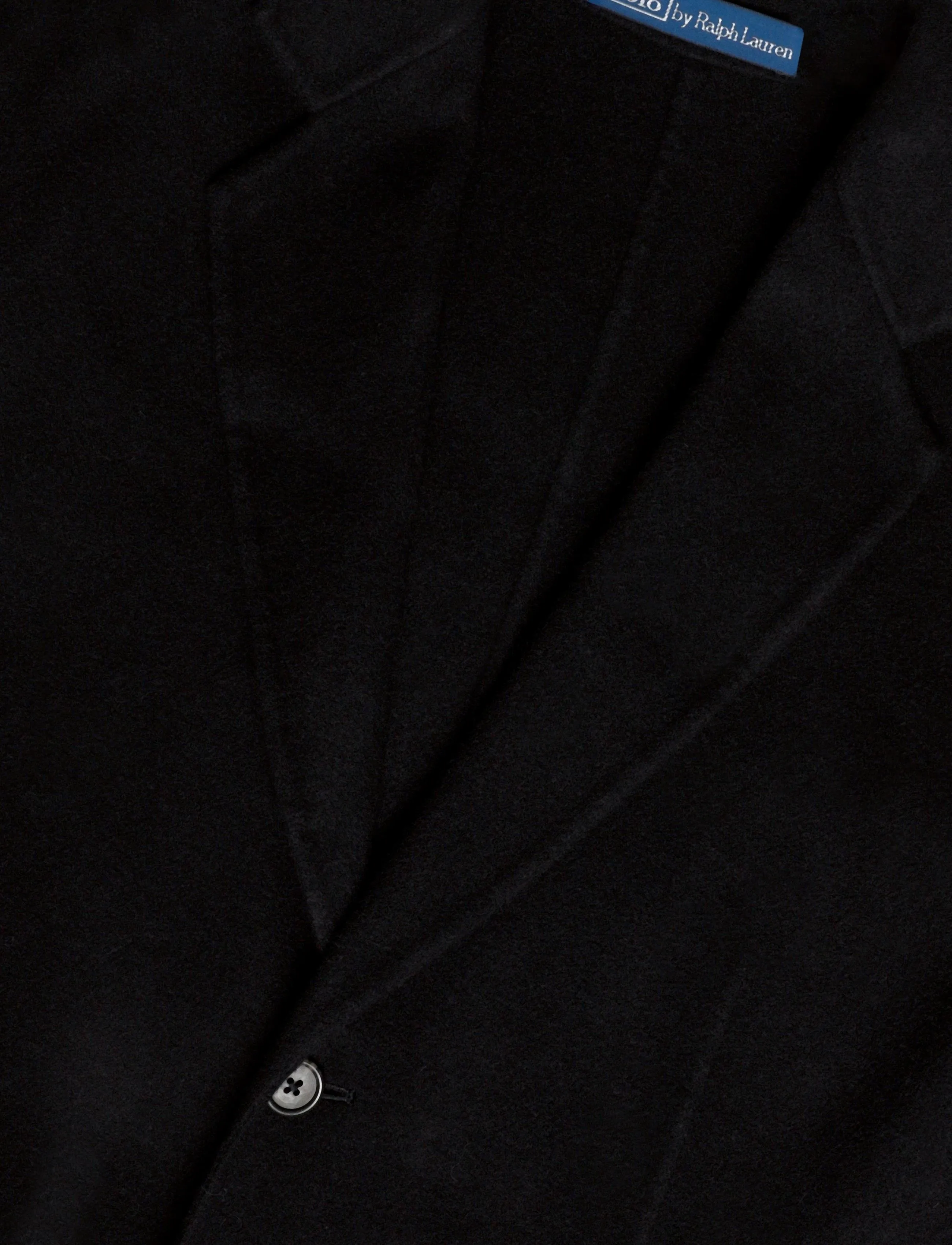 Polo Ralph Lauren - 13/31NM WOOL DBL FC-WVN-COAT - talvejoped - polo black - 2