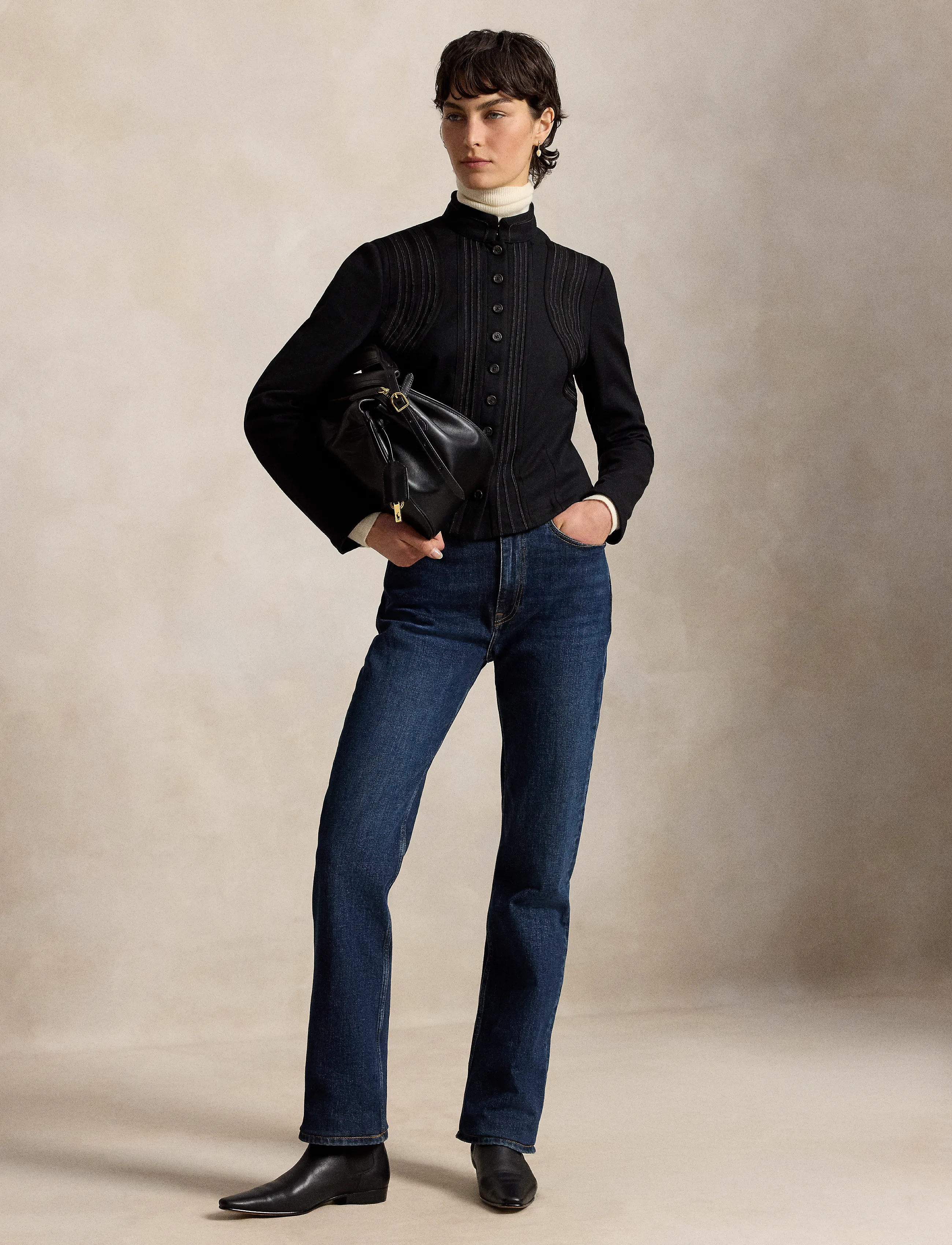 Polo Ralph Lauren - Stand-Collar Jacket - wool jackets - polo black - 4