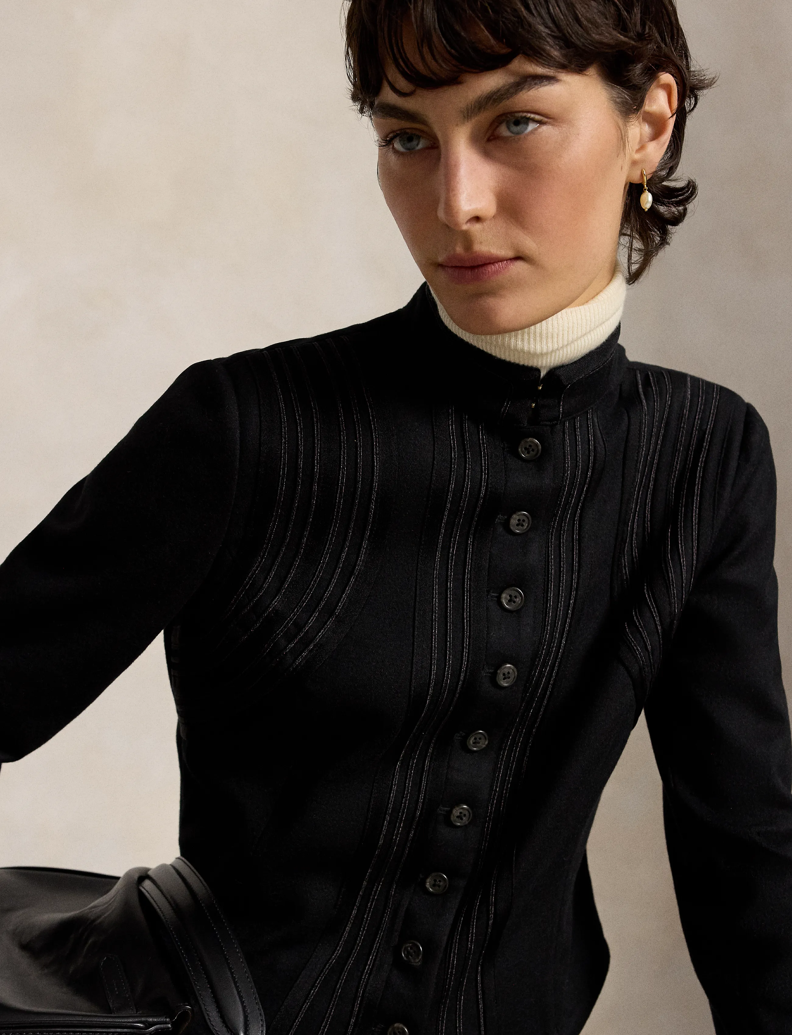 Polo Ralph Lauren - Stand-Collar Jacket - wool jackets - polo black - 5