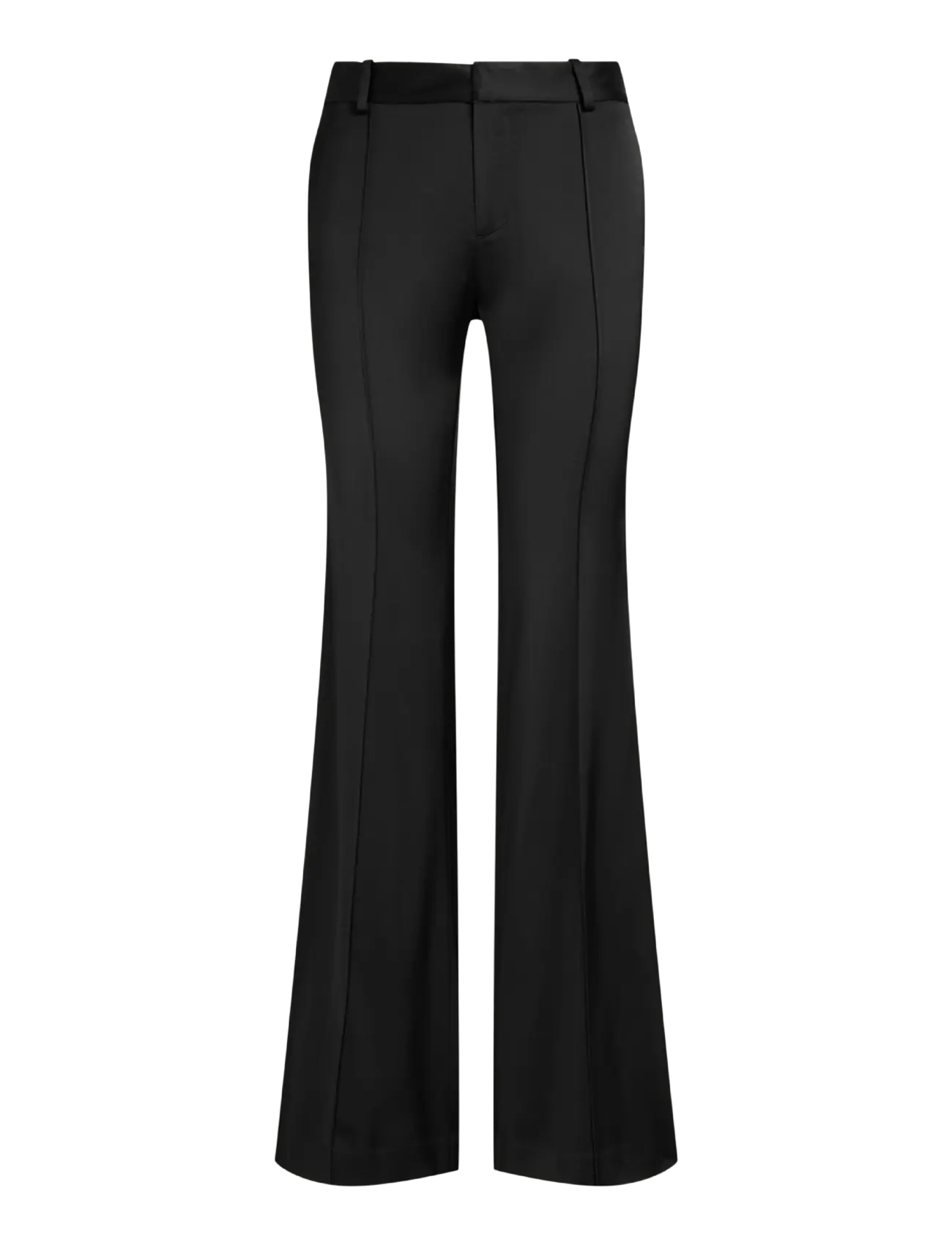 Polo Ralph Lauren - Low-Rise Satin Kick-Flare Pant - schlaghosen - polo black - 1