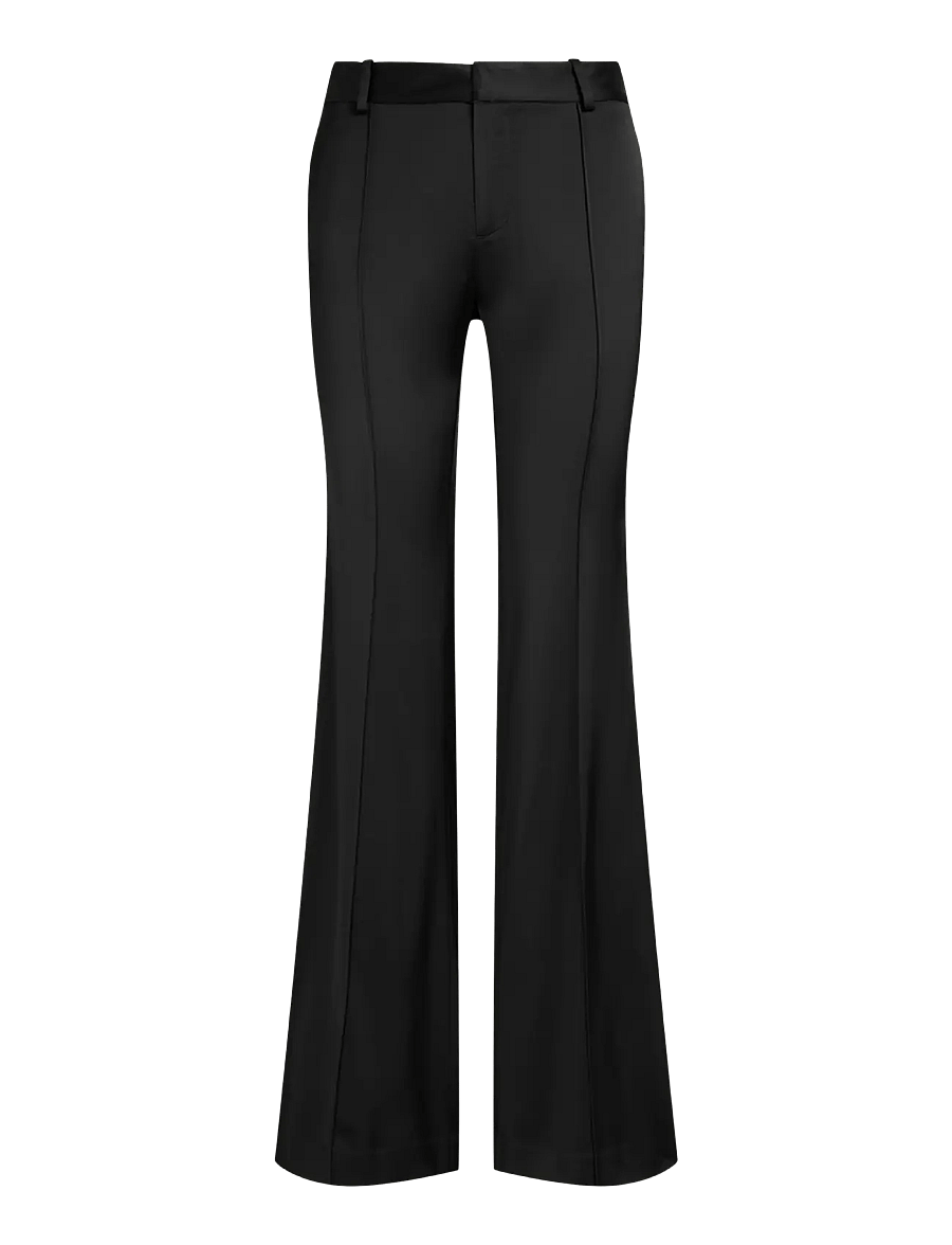Polo Ralph Lauren - Low-Rise Satin Kick-Flare Pant - schlaghosen - polo black - 1