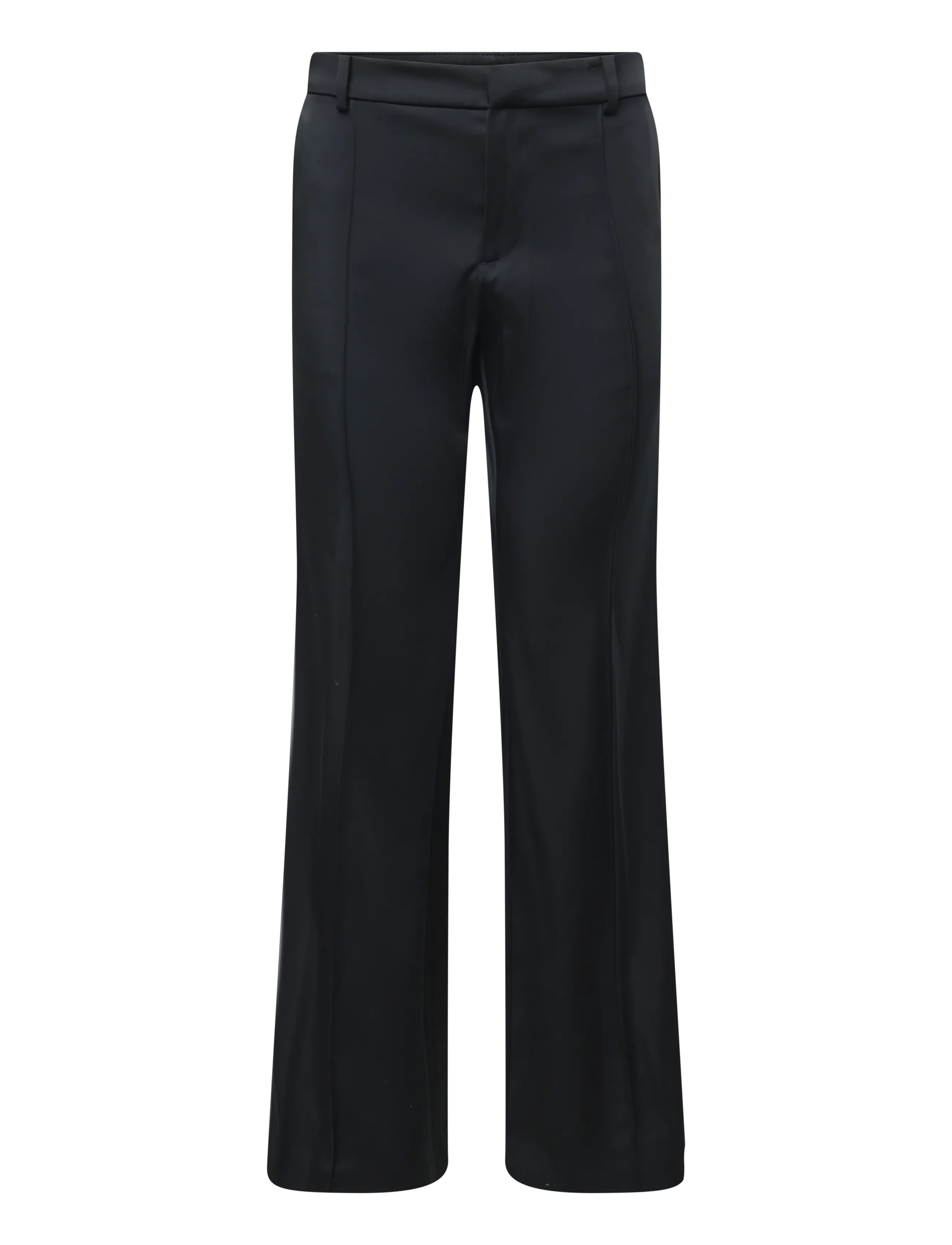 Polo Ralph Lauren - Low-Rise Satin Kick-Flare Pant - utsvängda byxor - polo black - 1