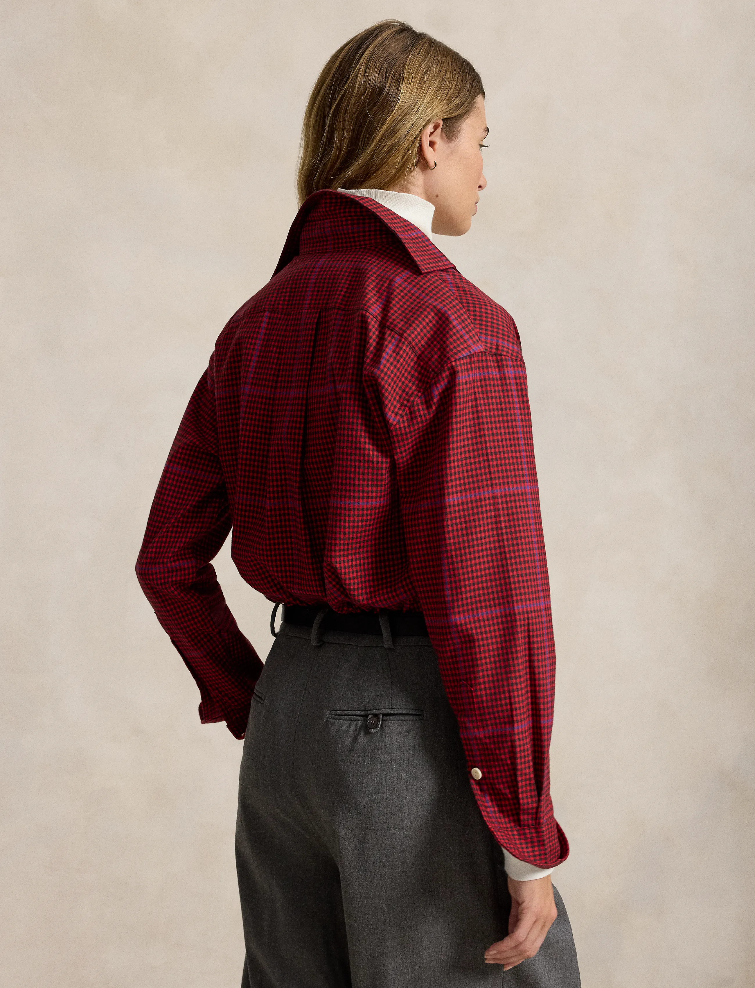 Polo Ralph Lauren - Relaxed Fit Plaid Cotton Twill Shirt - 2075 red-black mu - 2