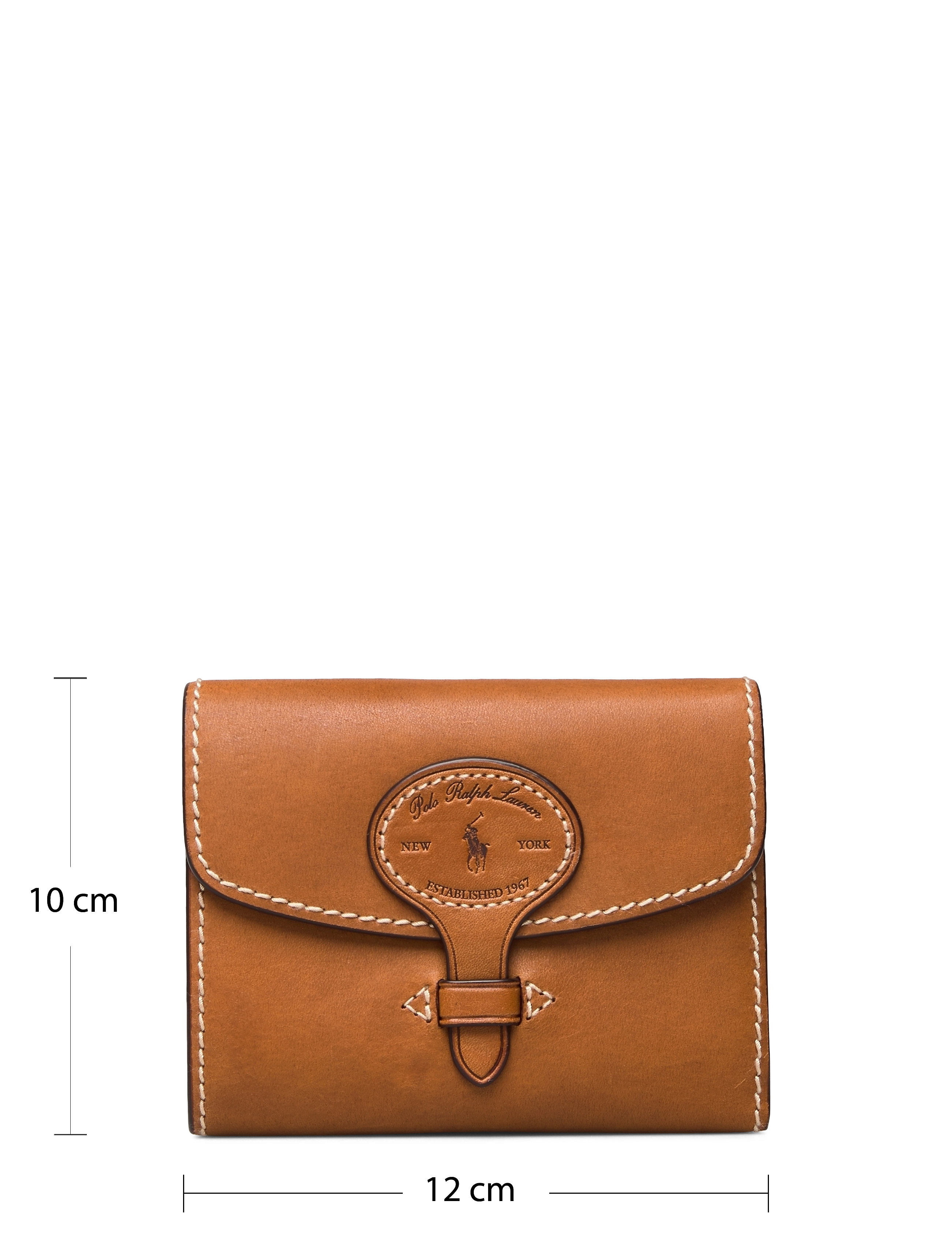 Polo Ralph Lauren - Tartan Wool Compact Wallet - cuoio - 5