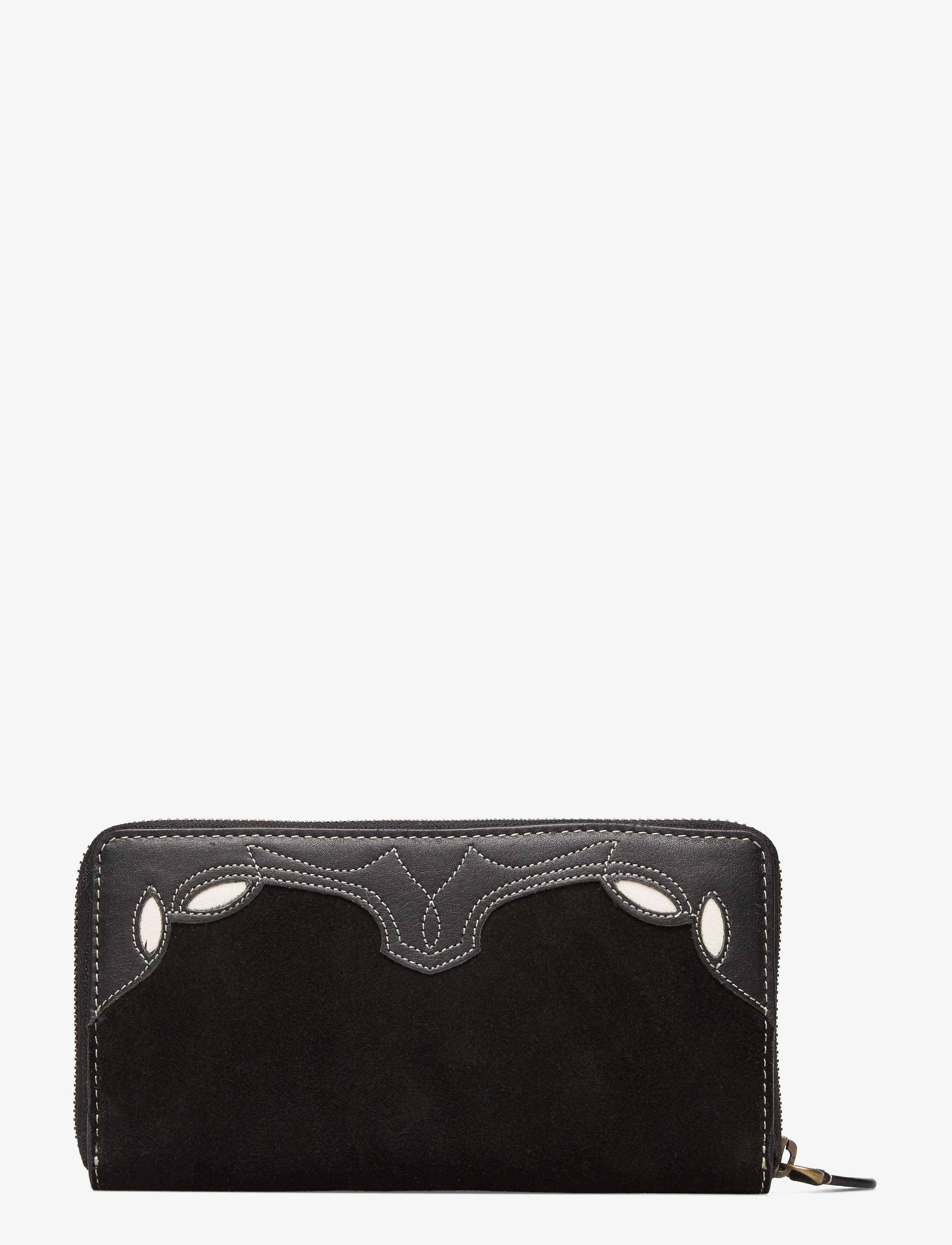 Polo Ralph Lauren - INLAY LEATHER-LONG ZIP WLT-WLT-SMA - black multi - 1