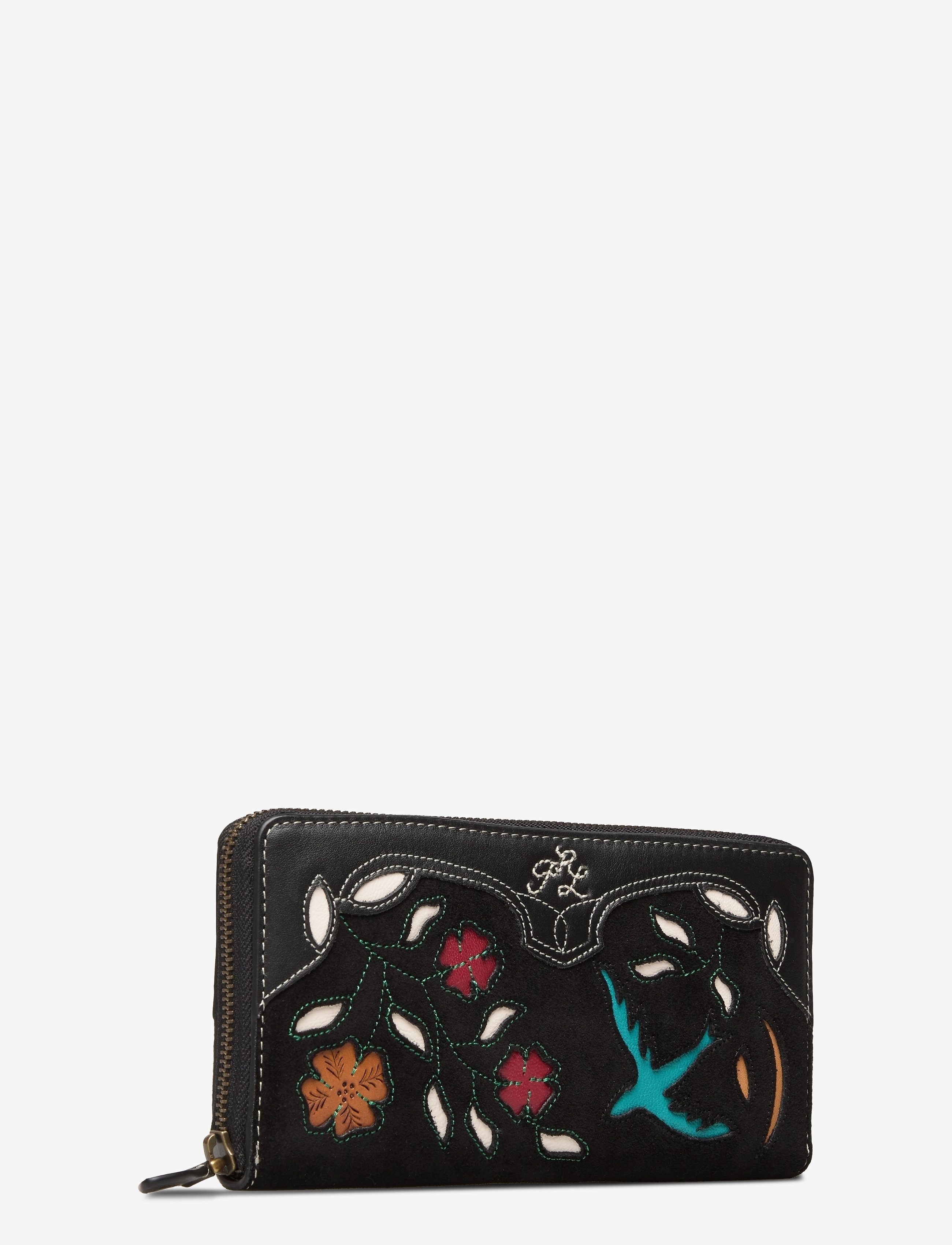 Polo Ralph Lauren - INLAY LEATHER-LONG ZIP WLT-WLT-SMA - black multi - 2