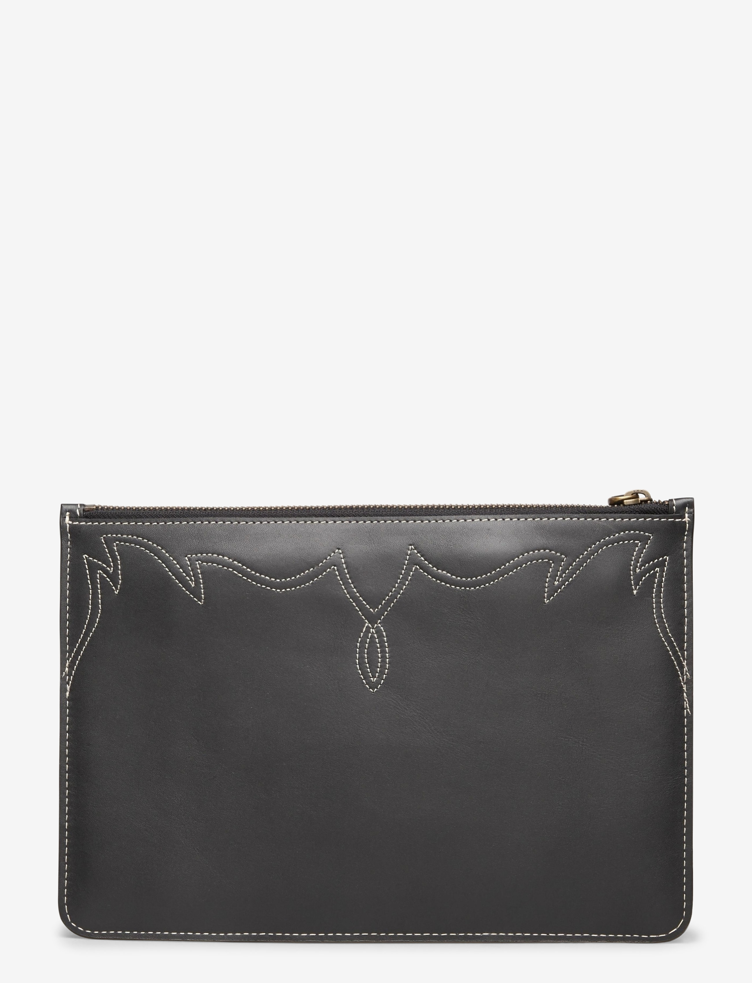 Polo Ralph Lauren - INLAY LEATHER-SMALL POUCH-PCH-SMA - black multi - 1