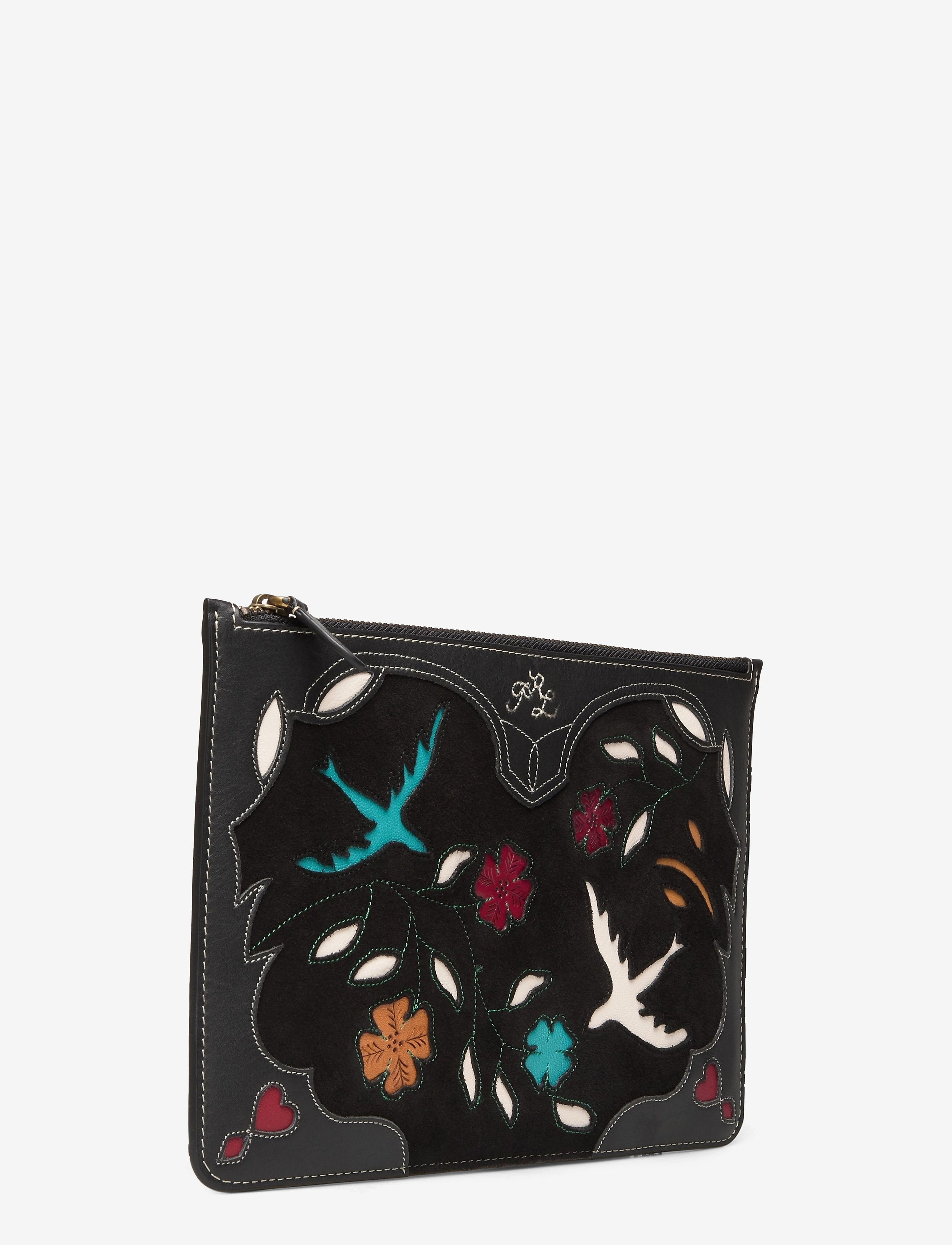 Polo Ralph Lauren - INLAY LEATHER-SMALL POUCH-PCH-SMA - black multi - 2