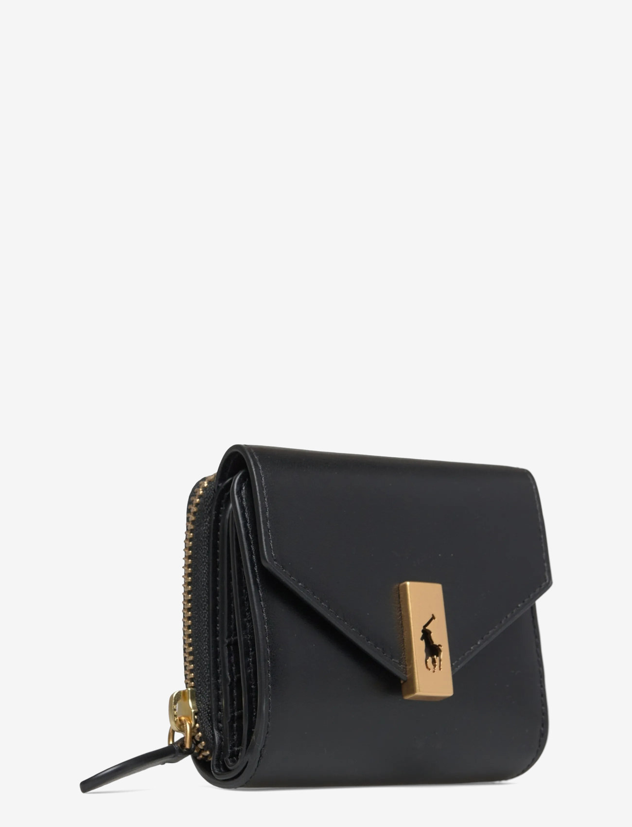 Polo Ralph Lauren - Polo ID Leather Compact Wallet - portemonnaies - black - 2