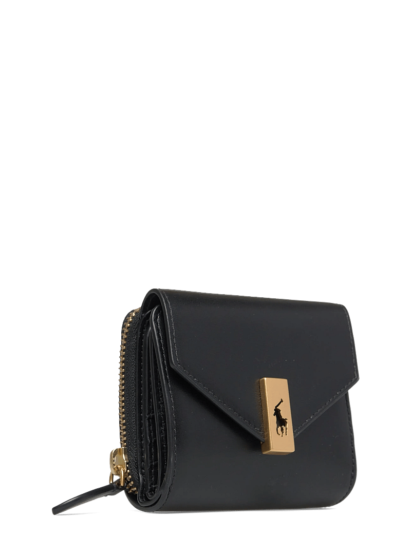 Polo Ralph Lauren - Polo ID Leather Compact Wallet - portemonnaies - black - 2