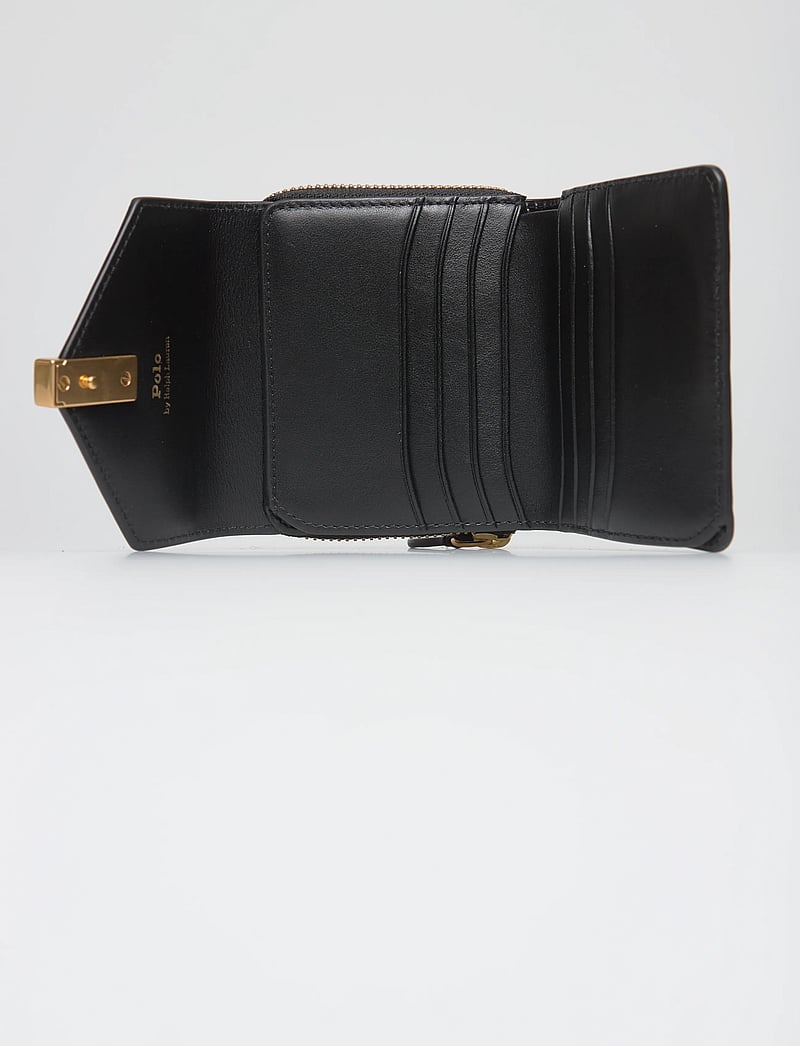 Polo Ralph Lauren - Polo ID Leather Compact Wallet - portemonnaies - black - 4