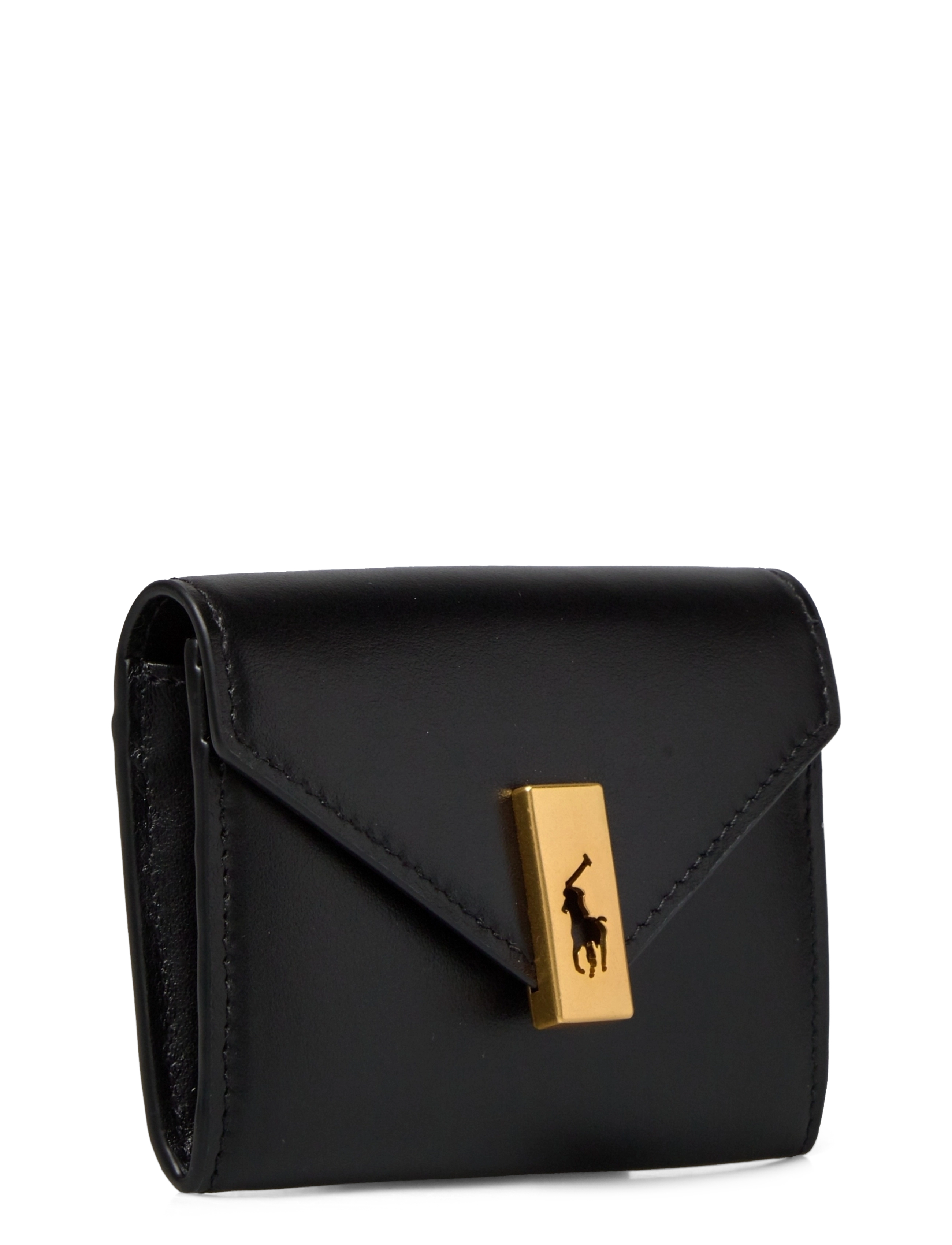 Polo Ralph Lauren - Polo ID Leather Fold-Over Card Case - black - 2