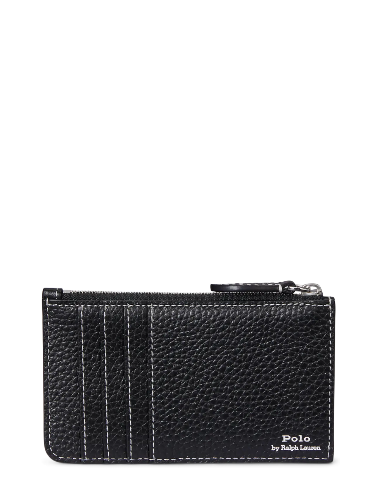Polo Ralph Lauren - SHINY DRUM PEBBLE-PLY ZP CC-CCS-SMA - portemonnaies - black - 1