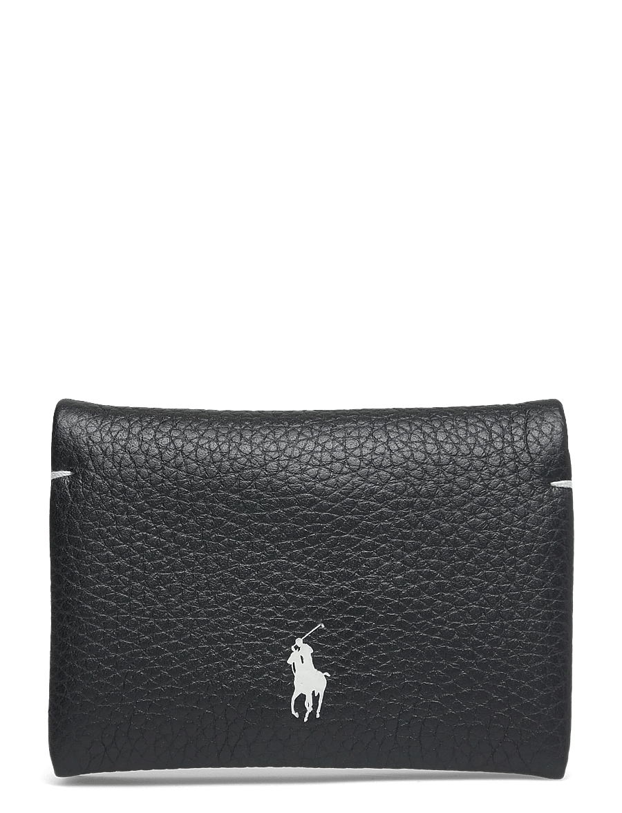 Polo Ralph Lauren - Polo Play Leather Snap Card Case - portefeuilles - black - 0