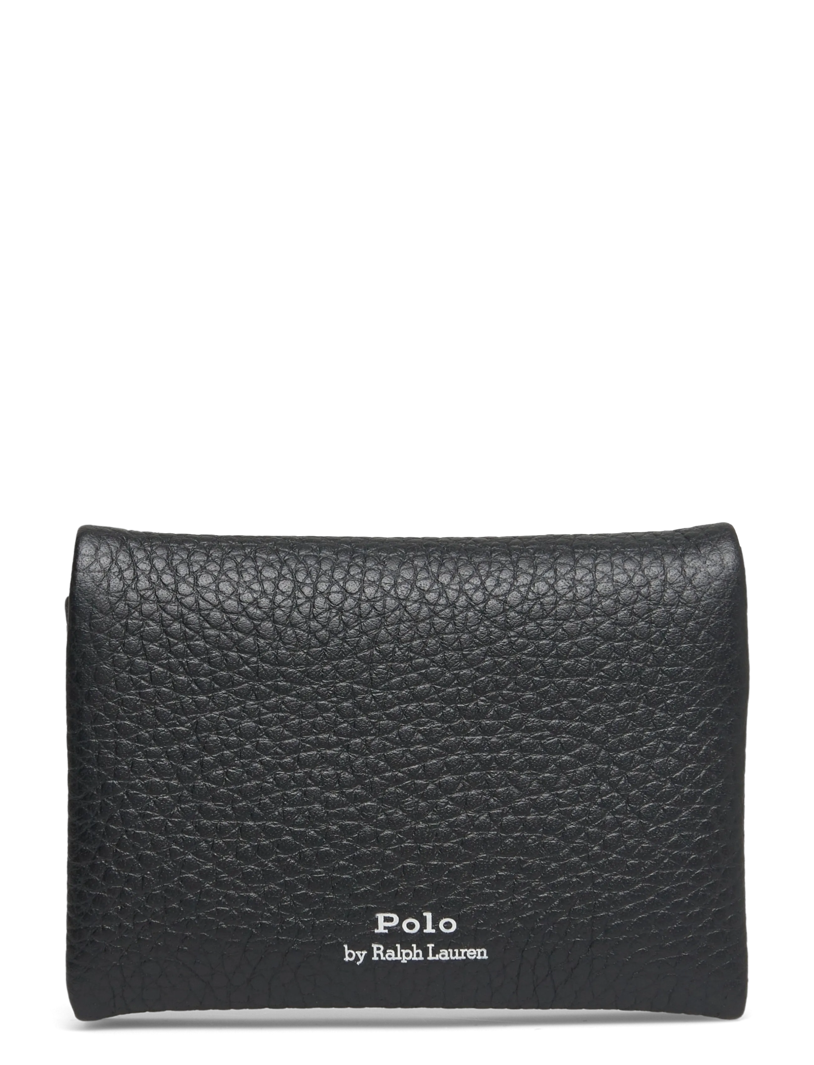 Polo Ralph Lauren - Polo Play Leather Snap Card Case - portefeuilles - black - 1