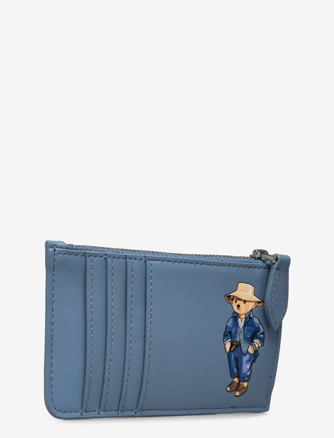 Polo Ralph Lauren Polo Bear Leather Zip Card Case (PRW427960633) Wallets 