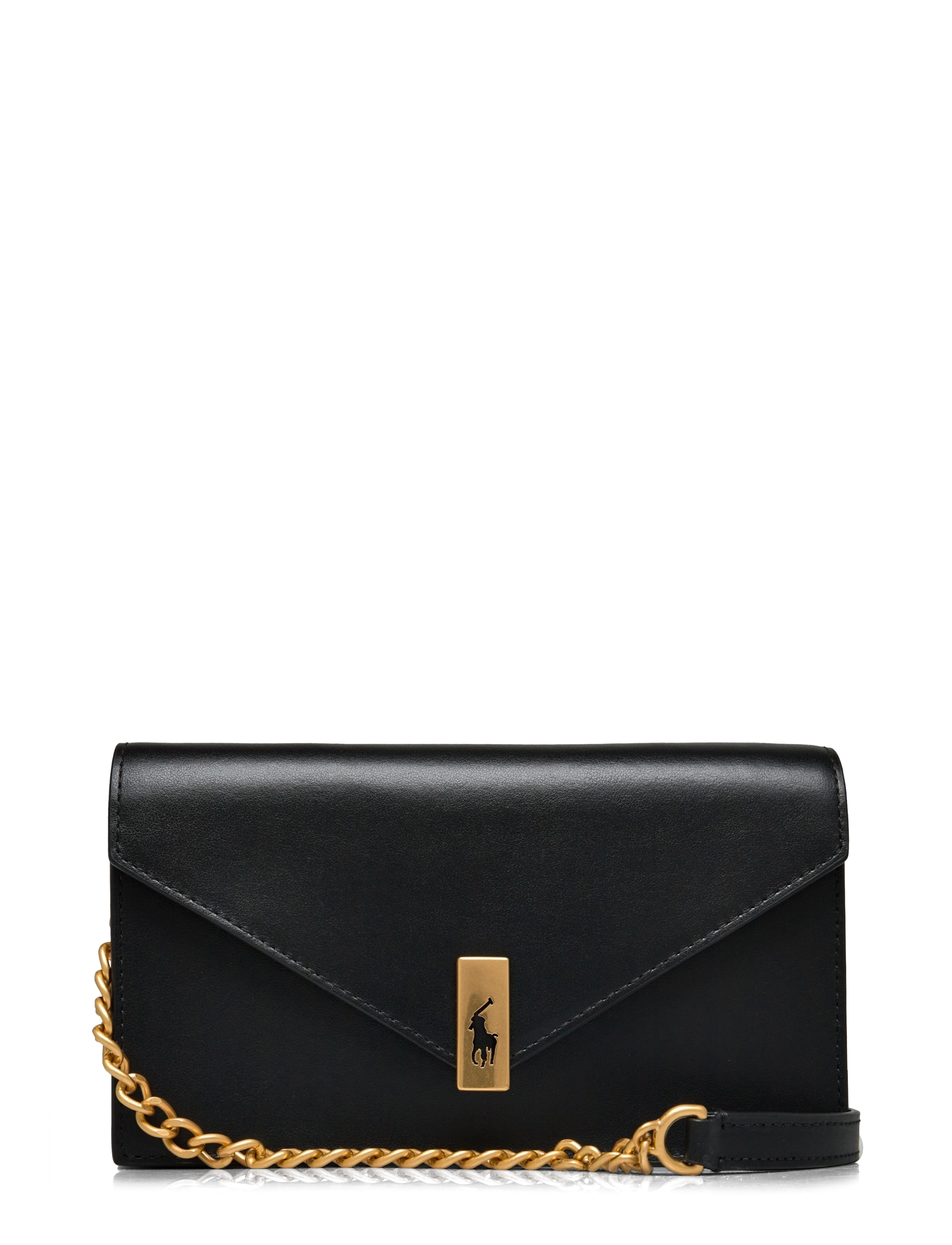 Polo Ralph Lauren Polo ID Leather Chain Wallet & Bag - Ralph Lauren - BLACK / black