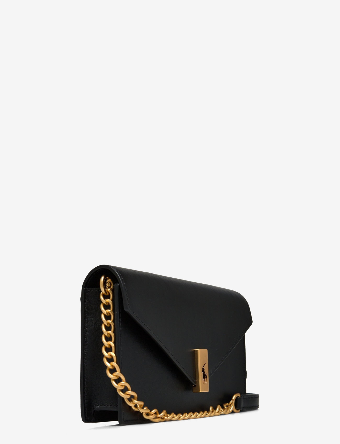 Polo Ralph Lauren - Polo ID Leather Chain Wallet & Bag - crossbody bags - black - 2