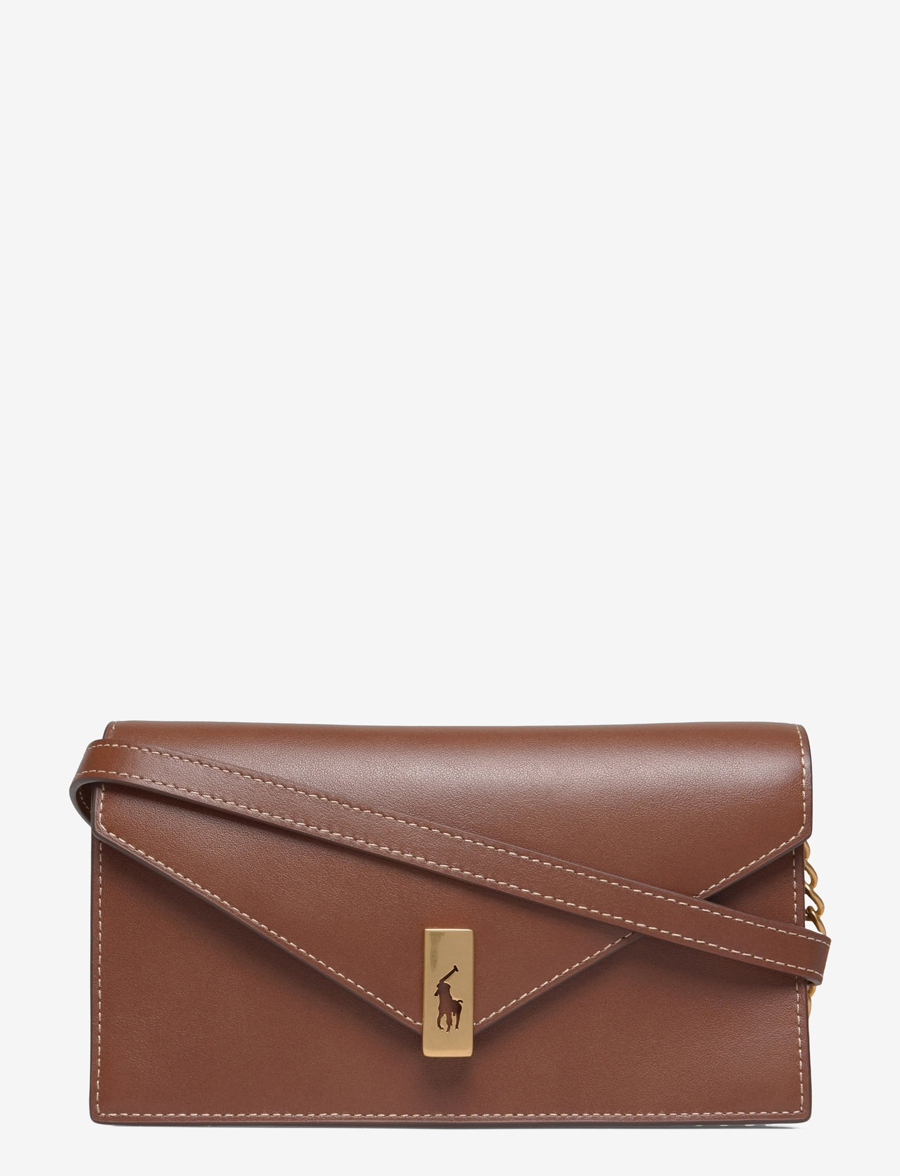Polo Ralph Lauren - Polo ID Leather Chain Wallet & Bag - crossbody bags - cuoio - 0